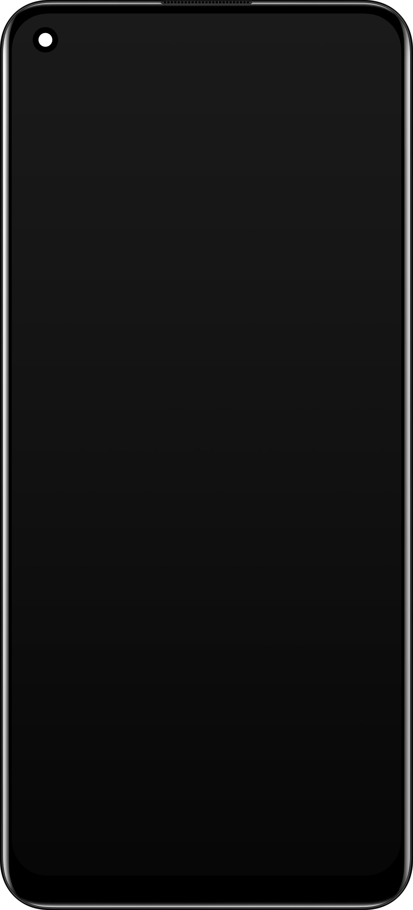 Displej s dotykovým sklom Oppo Reno5 F / A94 / F19 Pro / Reno5 Lite, s rámom, čierny, servisný balík 4906763