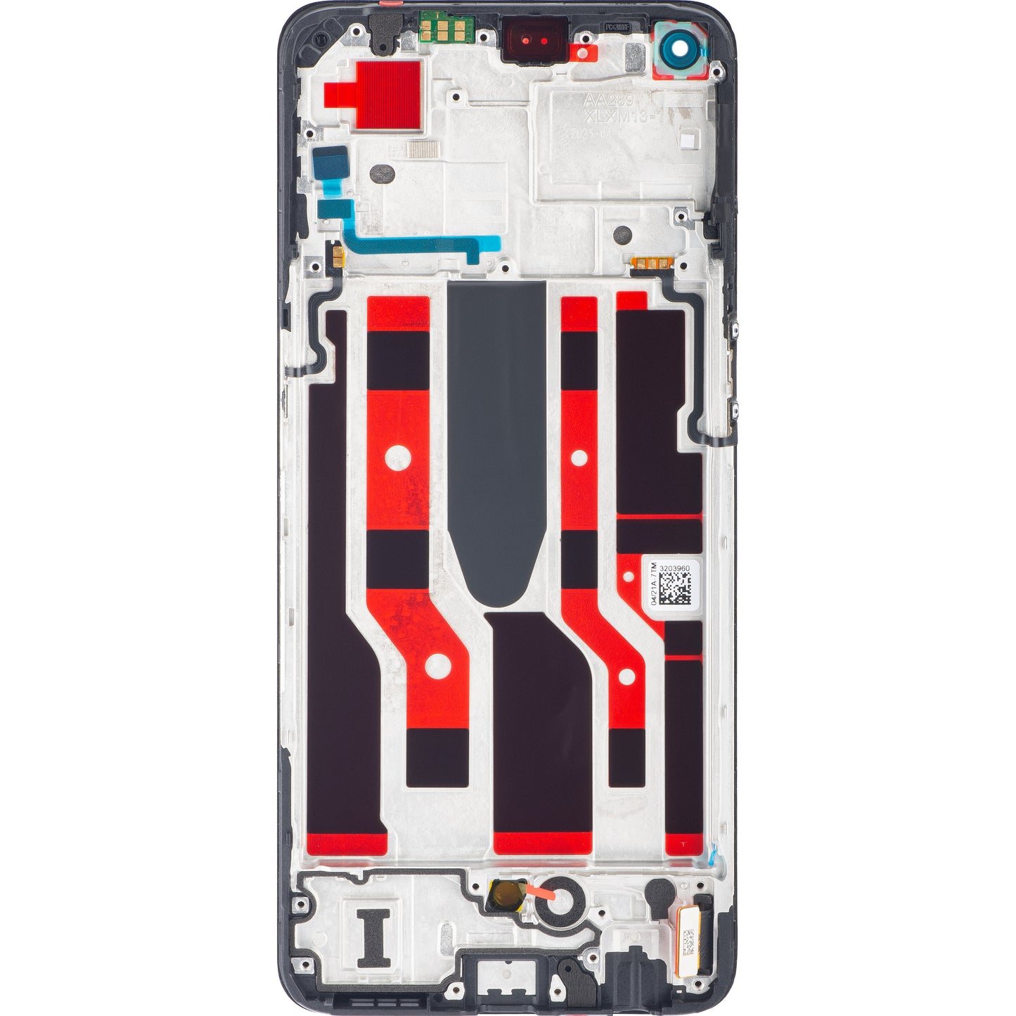Oppo Reno8 Lite / Reno7 Lite / Reno7 Z 5G dotykový displej s rámom, čierny, servisný balík 4130035