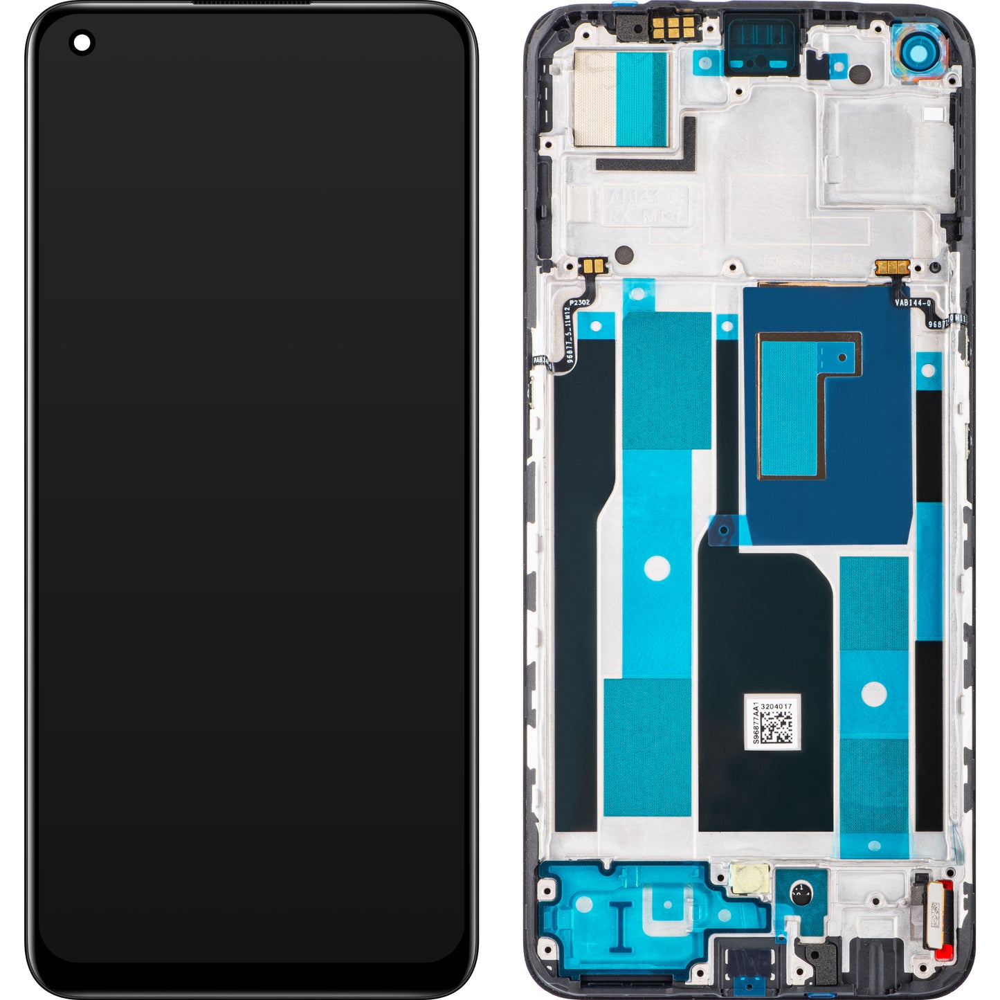 Realme 9 Pro+ dotykový displej, s rámom, čierny, servisný balíček 4909496