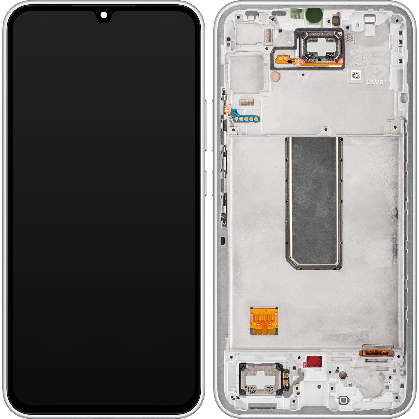 Samsung Galaxy Galaxy A34 A346 dotykový displej s rámom, strieborný, servisný balíček GH82-31200B