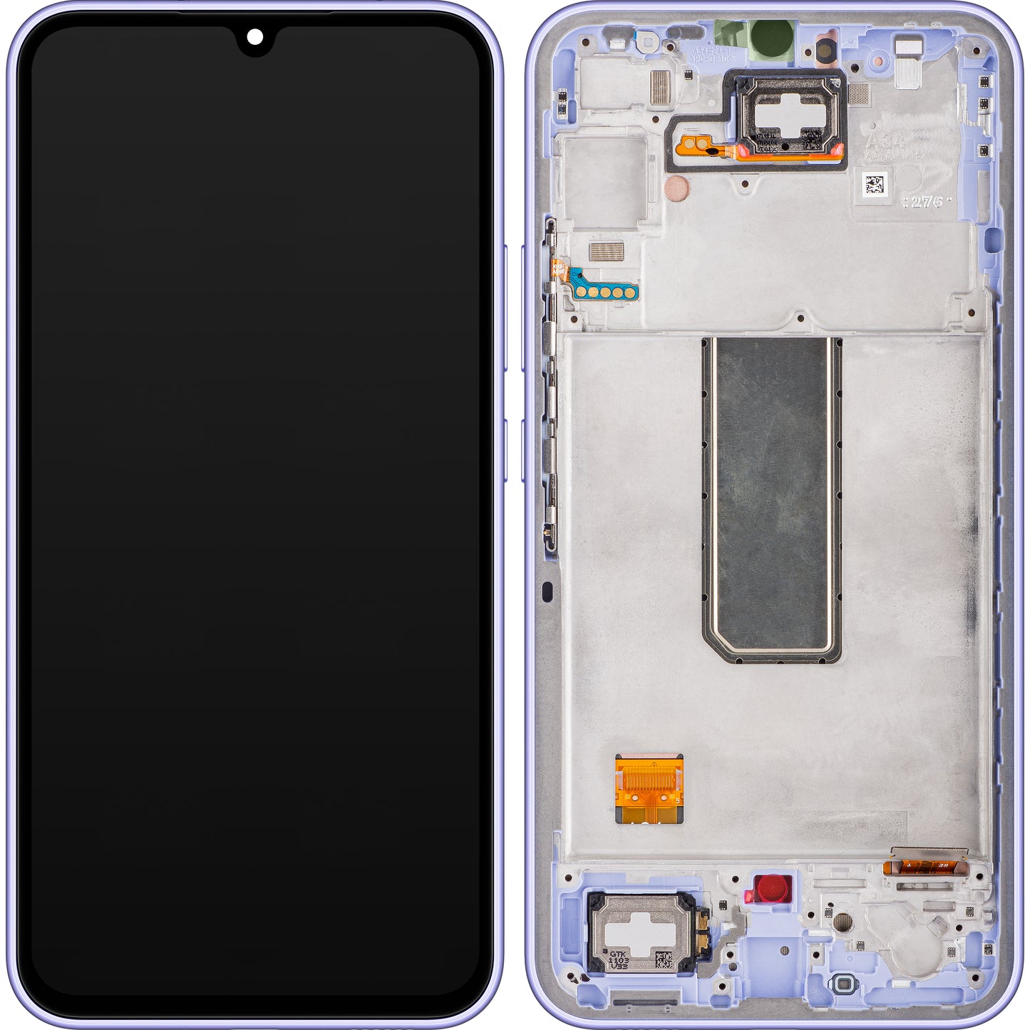 Samsung Galaxy Galaxy A34 A346 dotykový displej s rámom, fialový, servisný balíček GH82-31200D