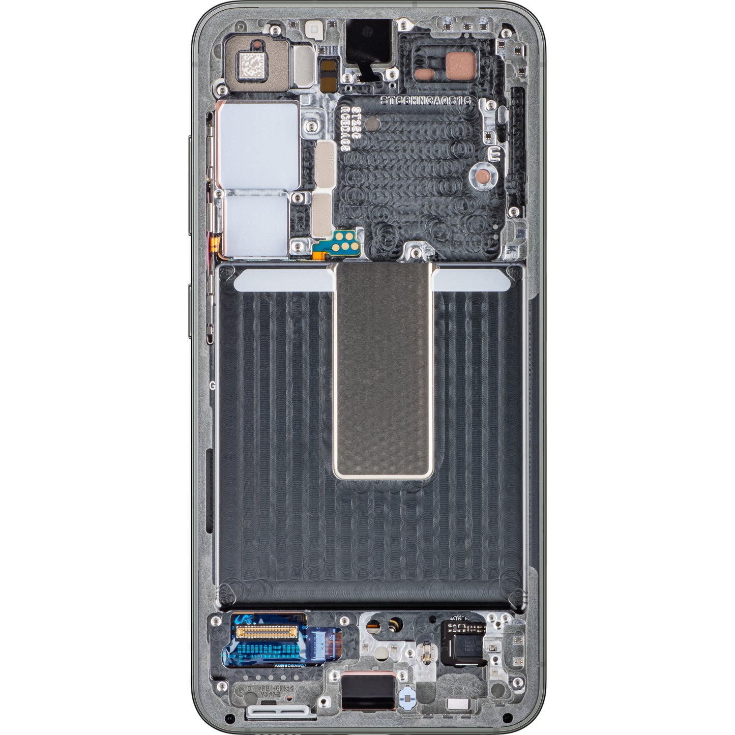 Samsung Galaxy S23 S911 dotykový displej s rámom, zelený, servisný balíček GH82-30480C