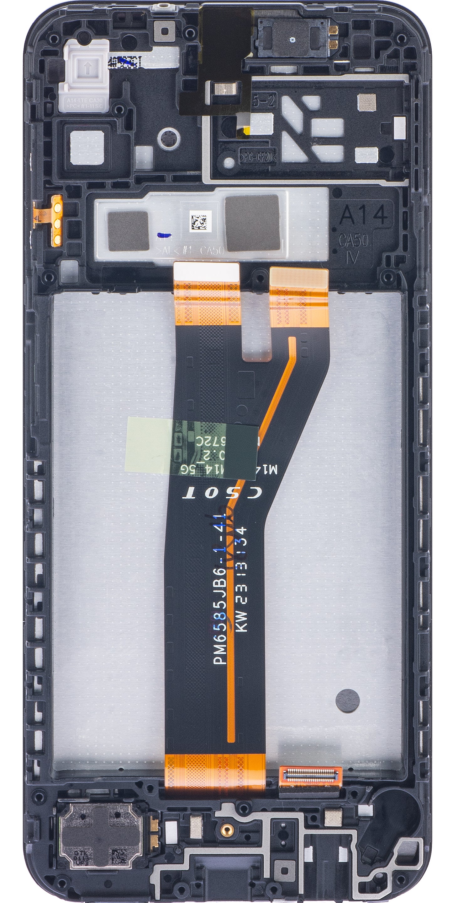 Dotykový displej Samsung Galaxy A14 A145, s rámom, neeurópska verzia, čierny, servisný balík GH82-3111185A