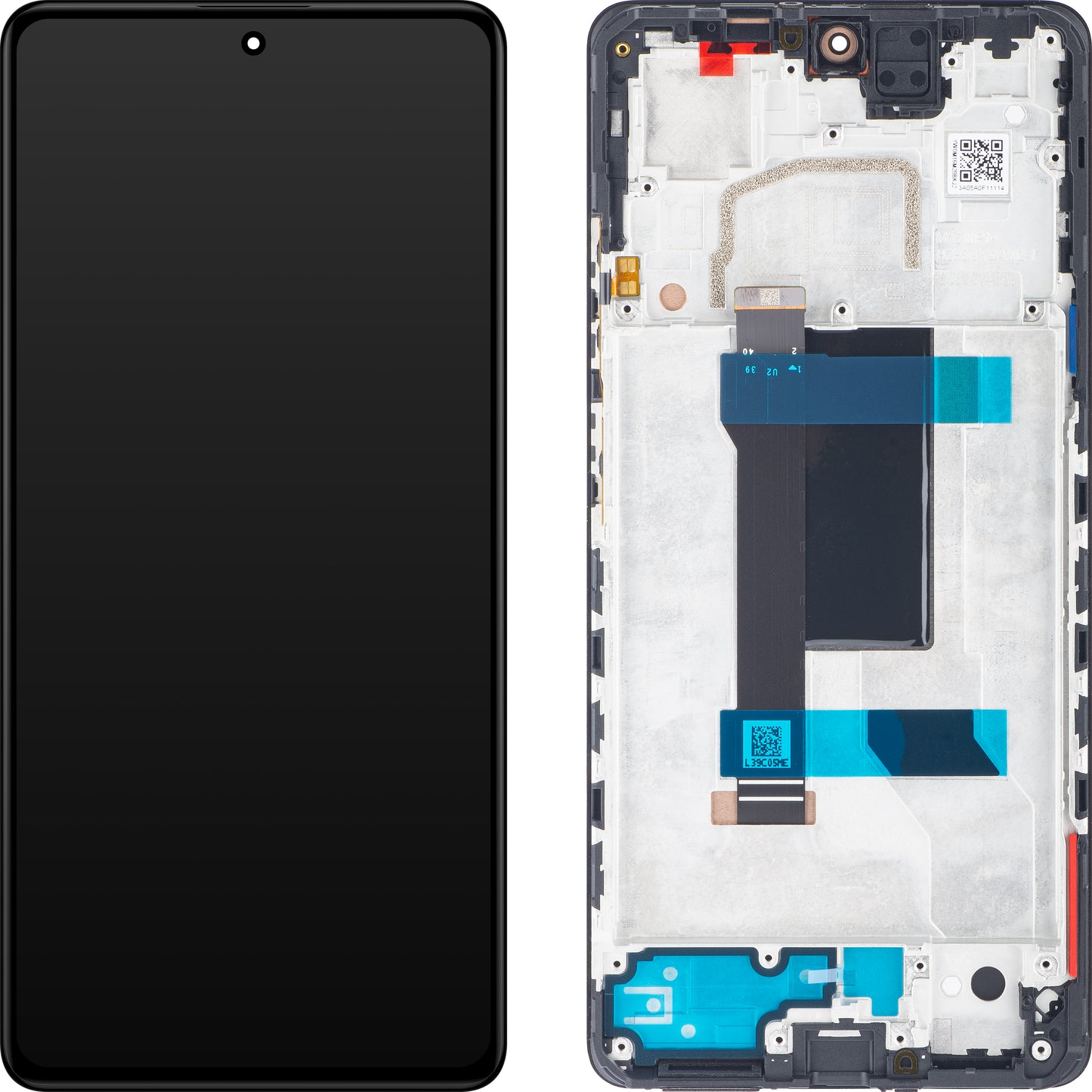 Xiaomi Redmi Redmi Note 12 Pro 5G dotykový displej s rámčekom, Midnight Black, servisný balíček 5600010M1600