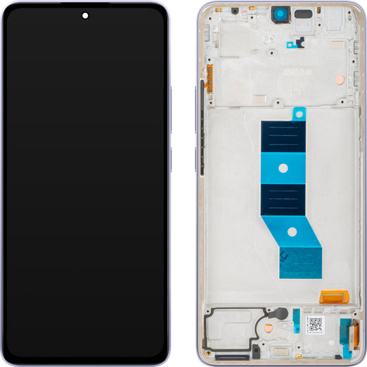 Displej s dotykovou obrazovkou Xiaomi Poco M7 Pro 5G, s rámom, Fialový (Lavender Frost), Service Pack 5600080O17P00