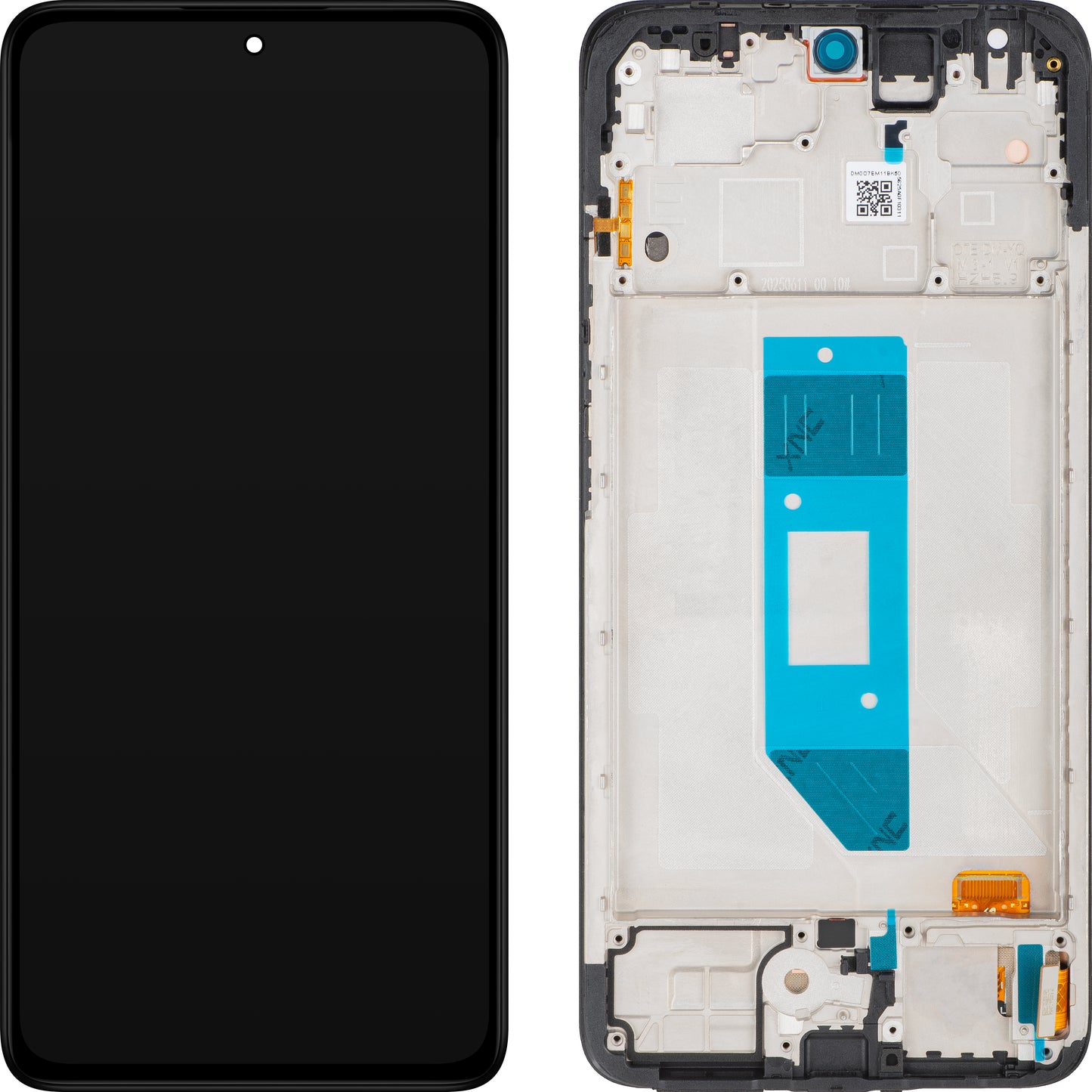 Displej s dotykovou obrazovkou Xiaomi Redmi Note 14 4G, s rámom, Európska verzia, Čierna, Service Pack 56000700O7E00