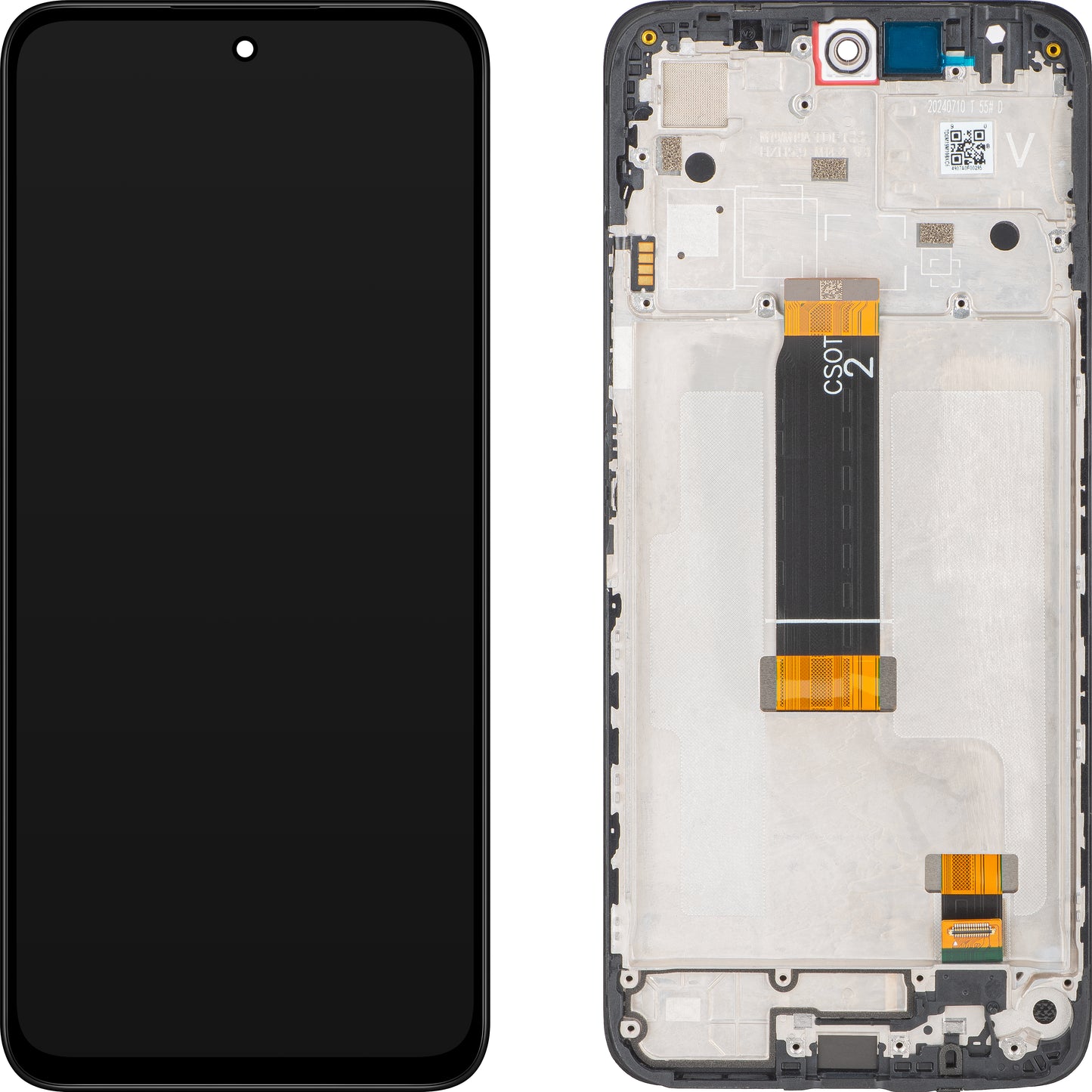 Displej s dotykovou obrazovkou Xiaomi Redmi 12 5G, s rámom, čierny, Service Pack 5600180M1900