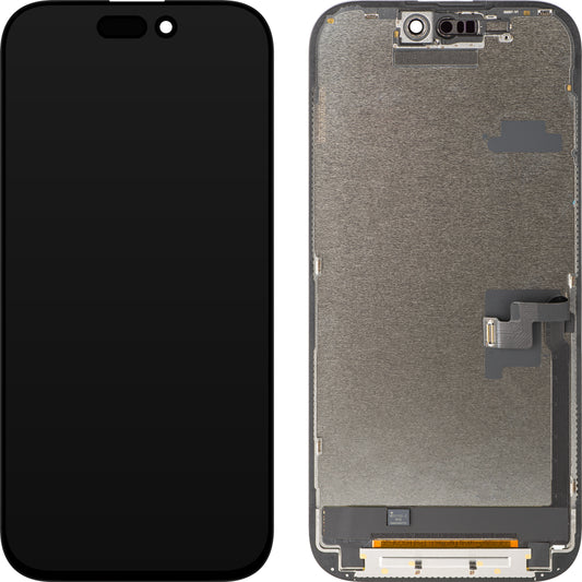 Displej s dotykovou obrazovkou ZY pre Apple iPhone 16 Pro, s rámom, verzia LCD In-Cell IC Movable, čierna