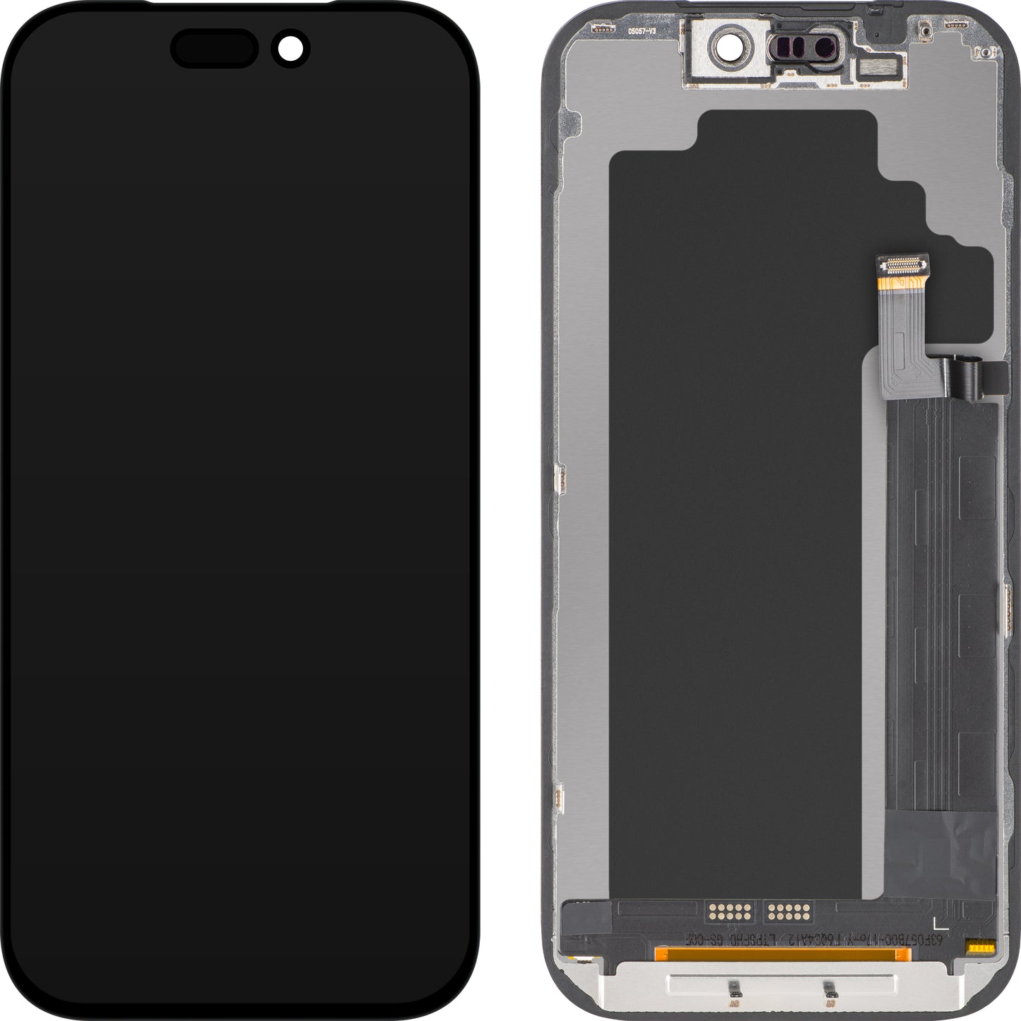 Displej s dotykovou obrazovkou ZY pre Apple iPhone 17 Pro, s rámom, verzia LCD In-Cell IC Movable, čierna