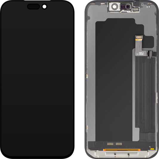 Displej s dotykovou obrazovkou ZY pre Apple iPhone 17 Pro Max, s rámom, verzia LCD In-Cell IC Movable, čierna