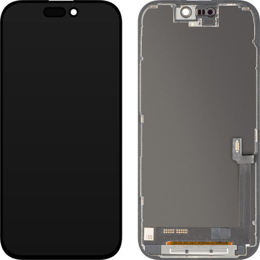Displej s dotykovou obrazovkou ZY pre Apple iPhone 17, s rámom, verzia LCD In-Cell IC Movable, čierna