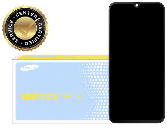 Dotykový displej Samsung Galaxy A70 A705, s rámom, čierny, servisný balíček GH82-19747A