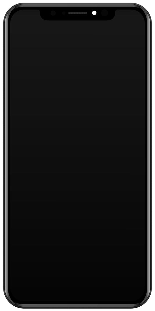 Dotykový displej JK pre Apple iPhone X, s rámom, verzia In-Cell LCD, čierny