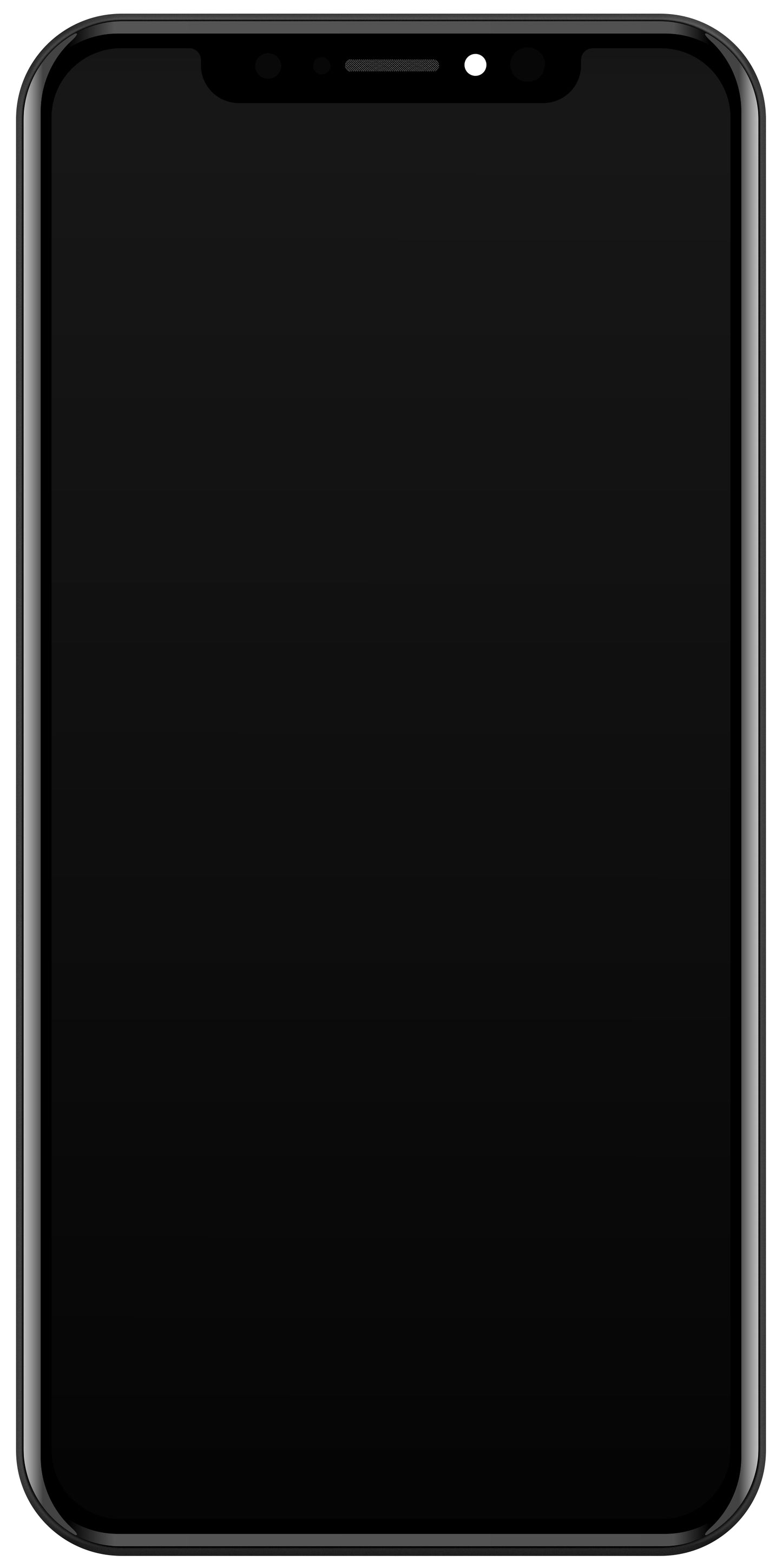 Dotykový displej JK pre Apple iPhone X, s rámom, verzia In-Cell LCD, čierny