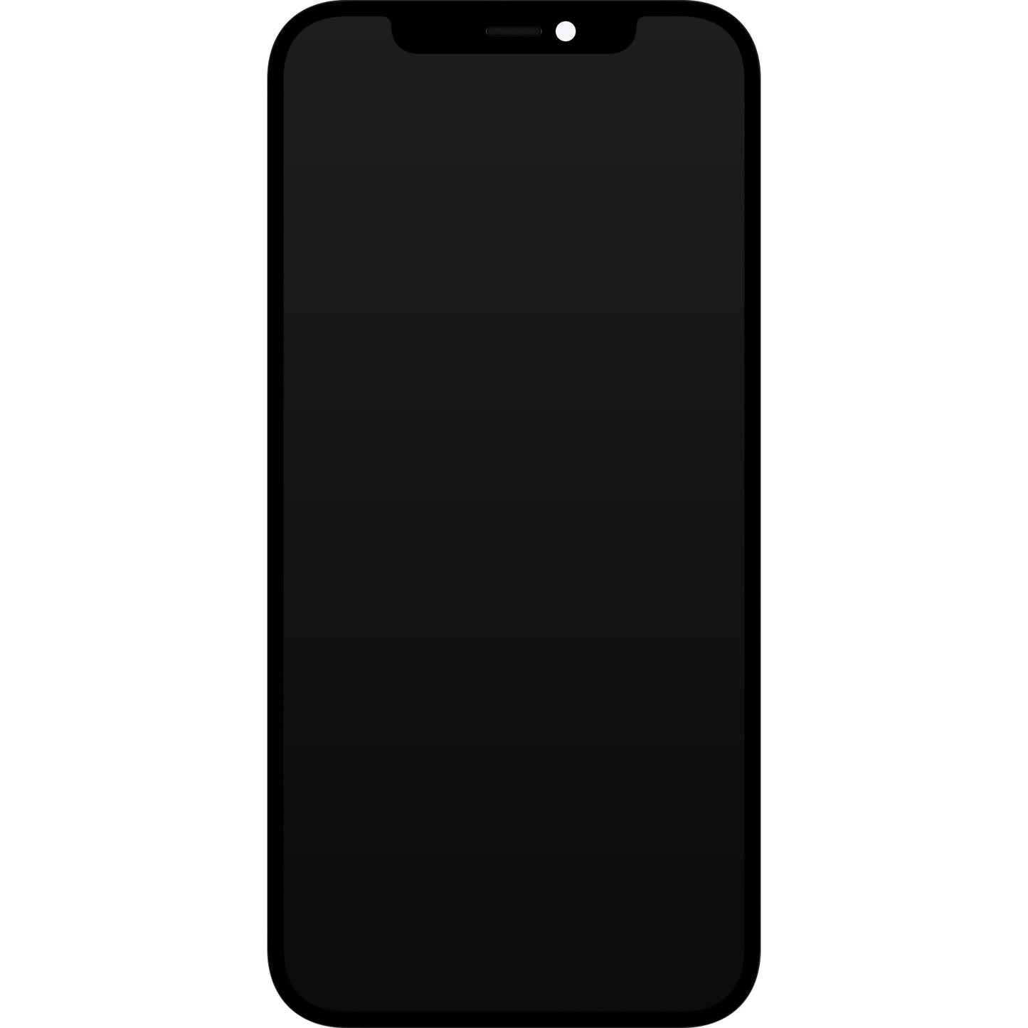Displej s dotykovou obrazovkou JK pre Apple iPhone 12 / 12 Pro, s rámom, verzia LCD In-Cell IC Movable, čierna