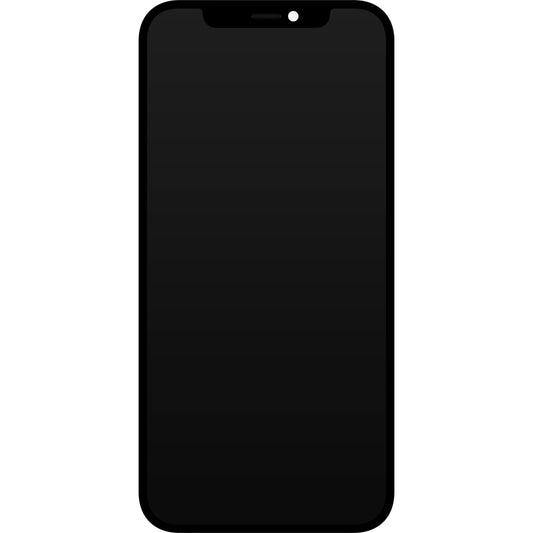 Displej s dotykovou obrazovkou JK pre Apple iPhone 12 / 12 Pro, s rámom, verzia LCD In-Cell IC Movable, čierna