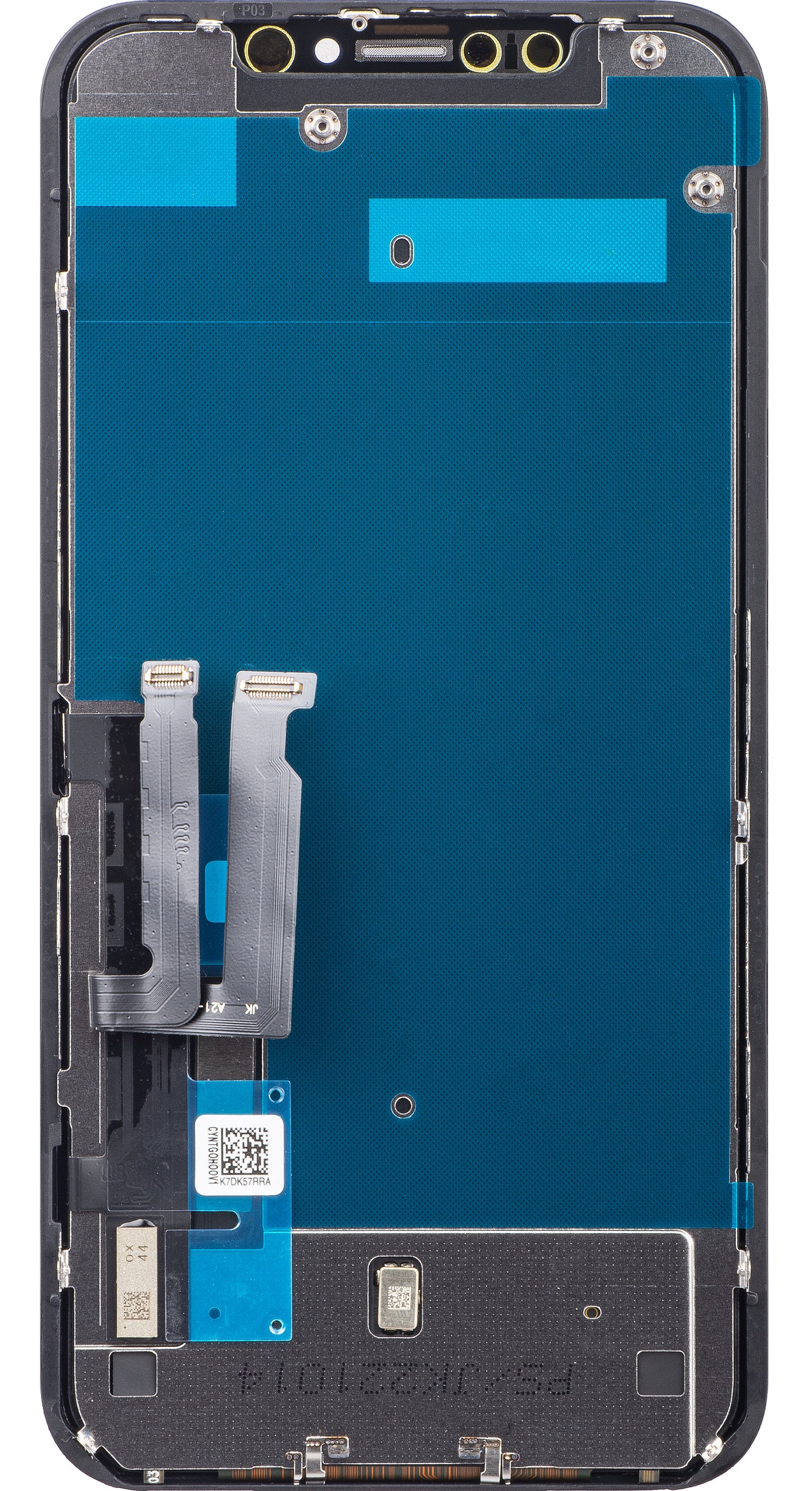 Dotykový displej JK pre Apple iPhone XR, s rámom, verzia In-Cell LCD, čierny