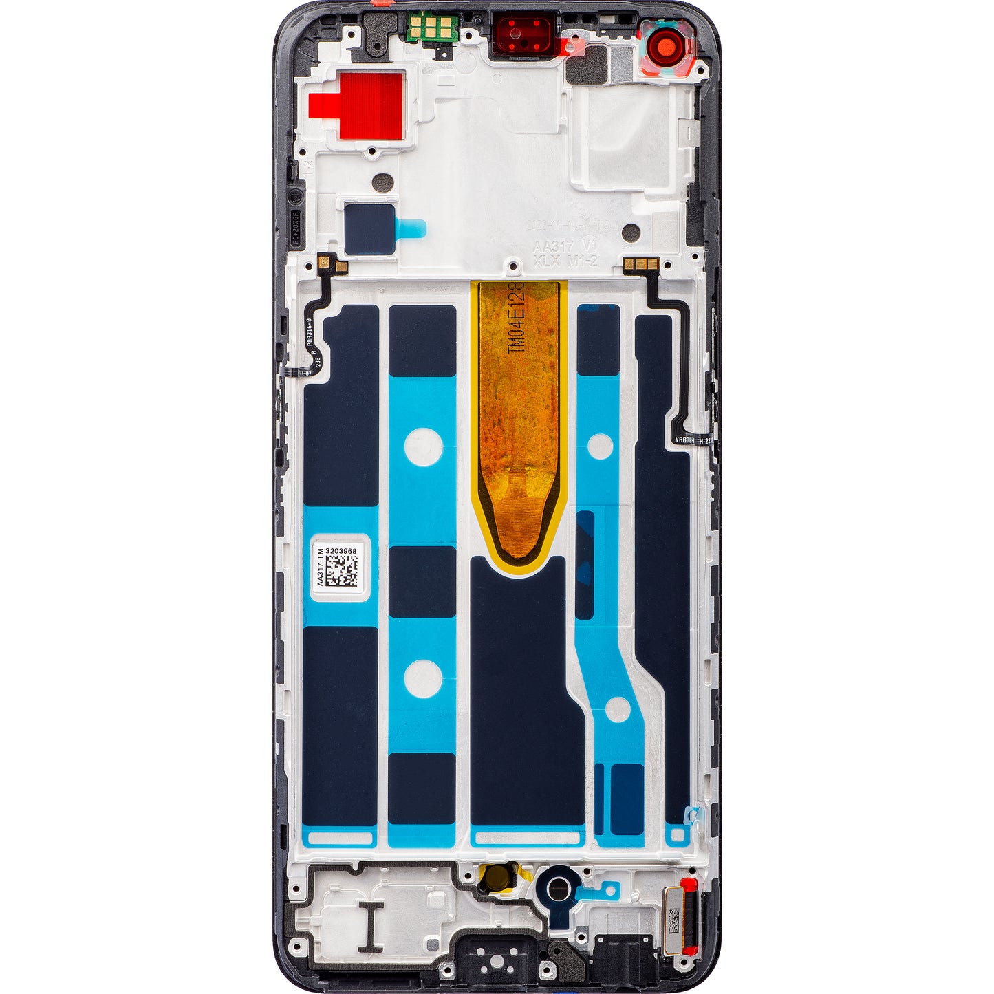 Oppo Find X5 Lite / Reno7 5G dotykový displej s rámom, čierny, servisný balík 4130040