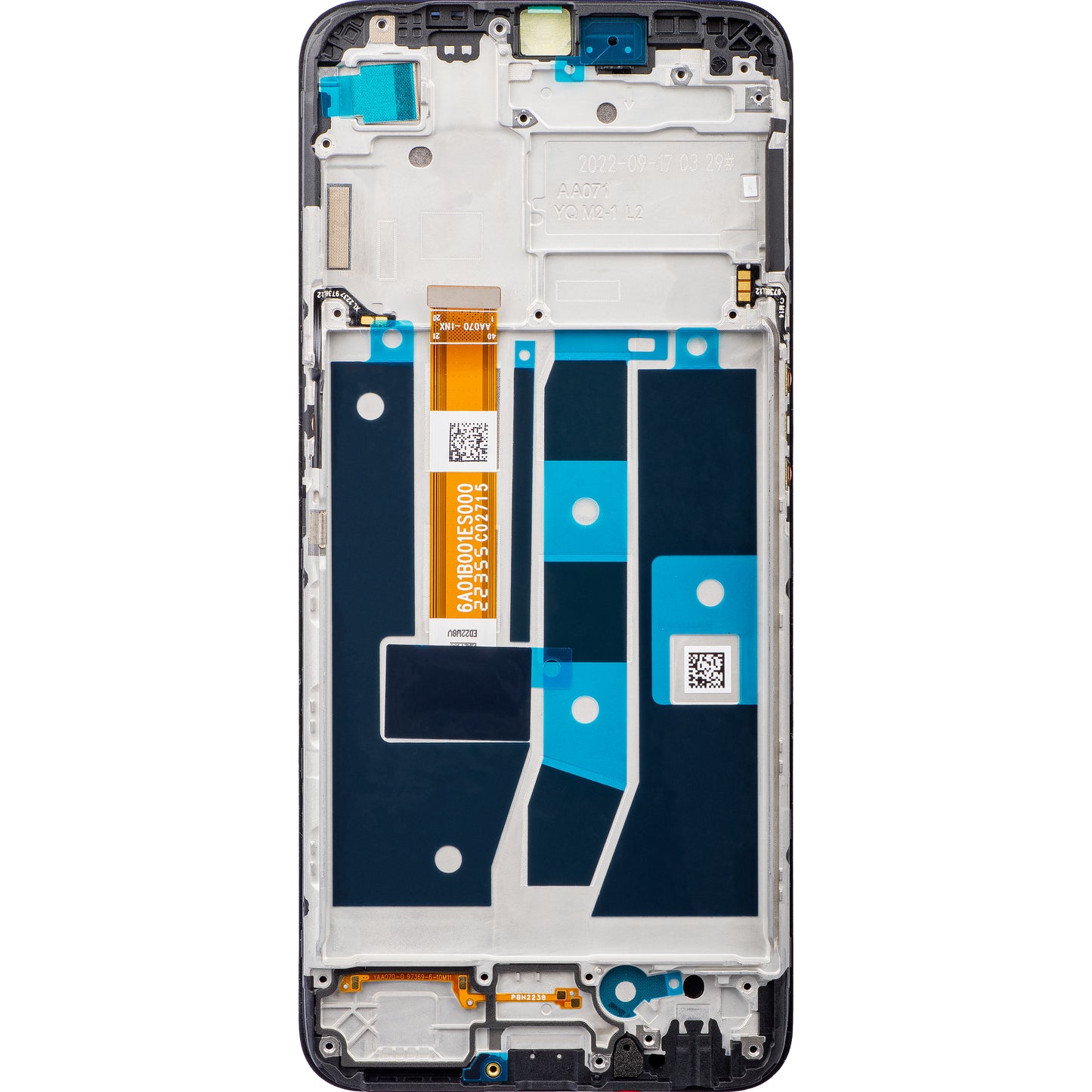 Oppo A54s dotykový displej s rámom, čierny, servisný balíček 4908020