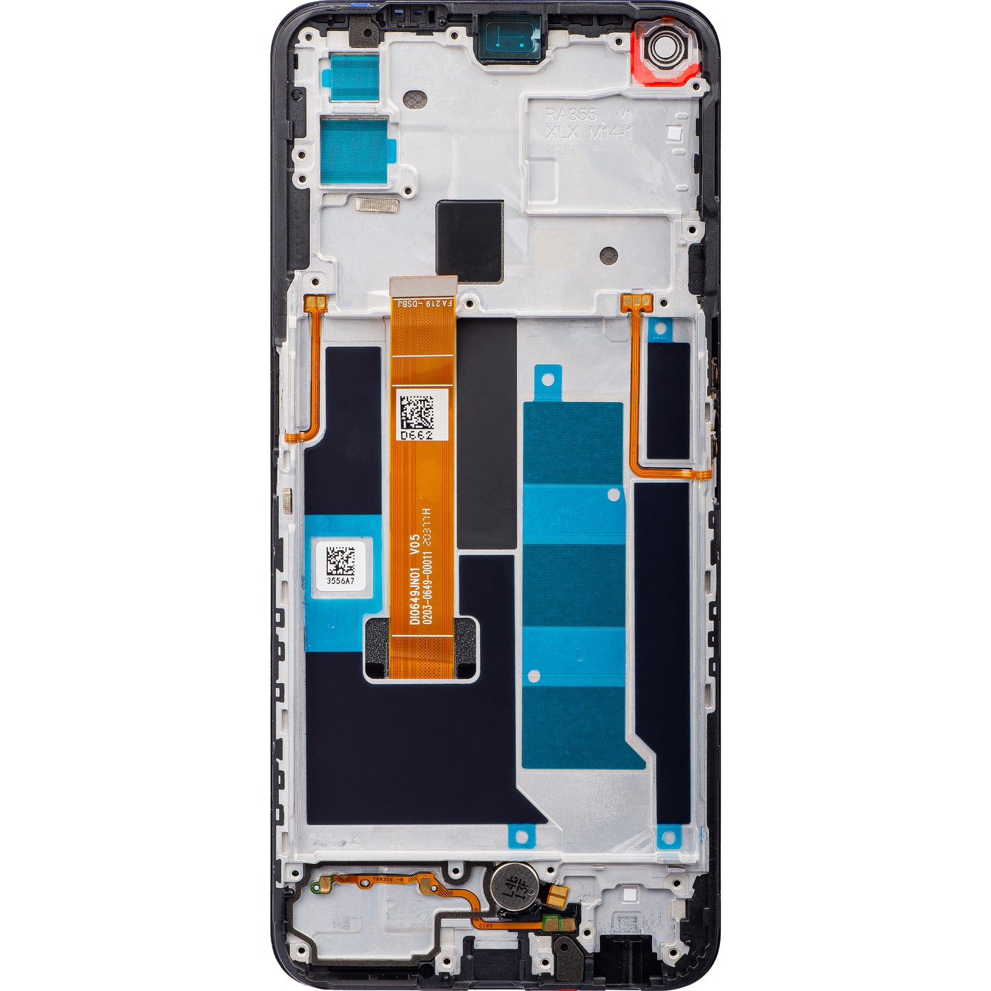 Realme 7 5G dotykový displej Realme 7 5G, s rámom, čierny, servisný balík 4904747