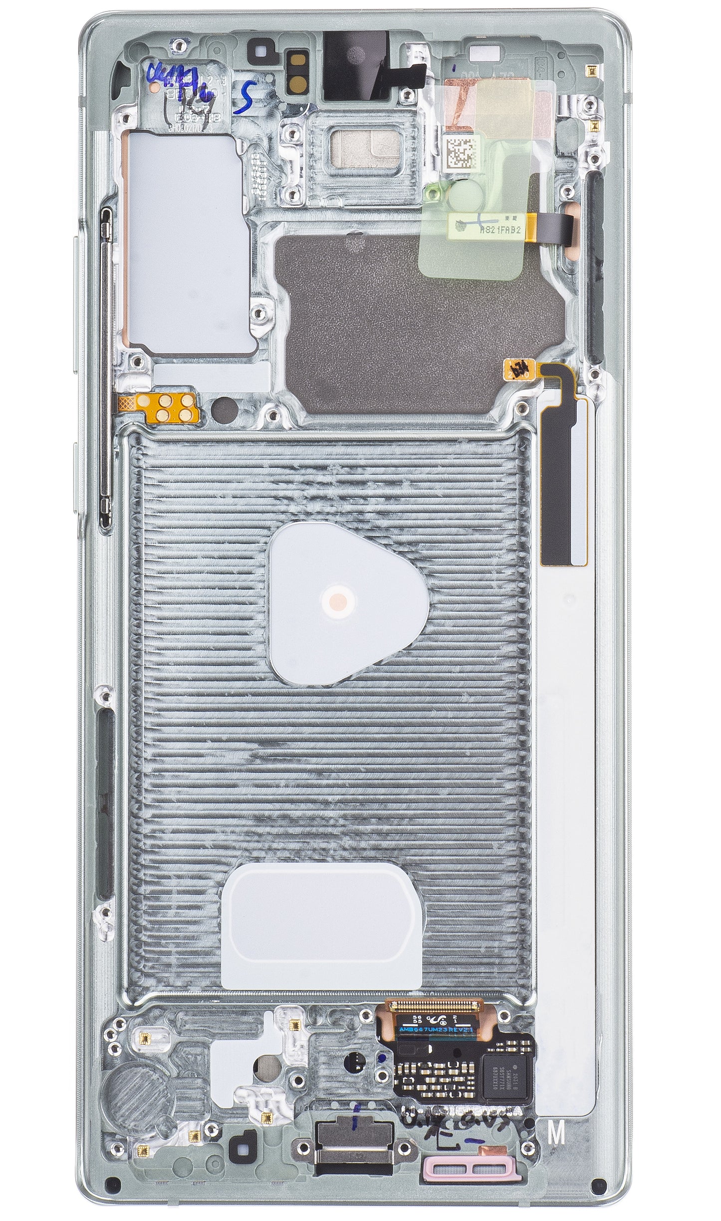 Dotykový displej Samsung Galaxy Note 20 5G N981 / Note 20 N980, s rámom, zelený, servisný balík GH82-23495C