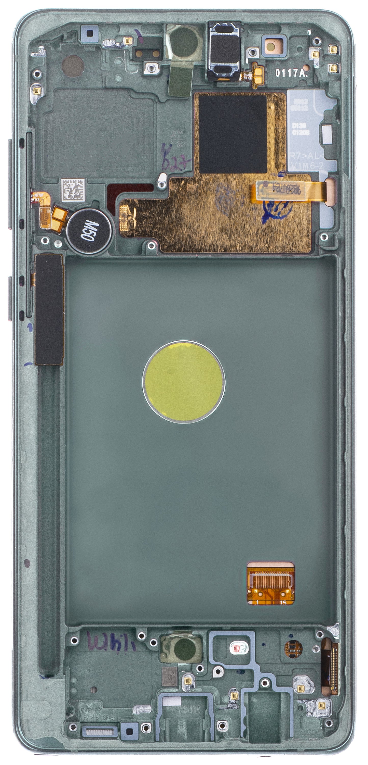 Dotykový displej Samsung Galaxy Note10 Lite N770, s rámom, strieborný, servisný balík GH82-2202055B