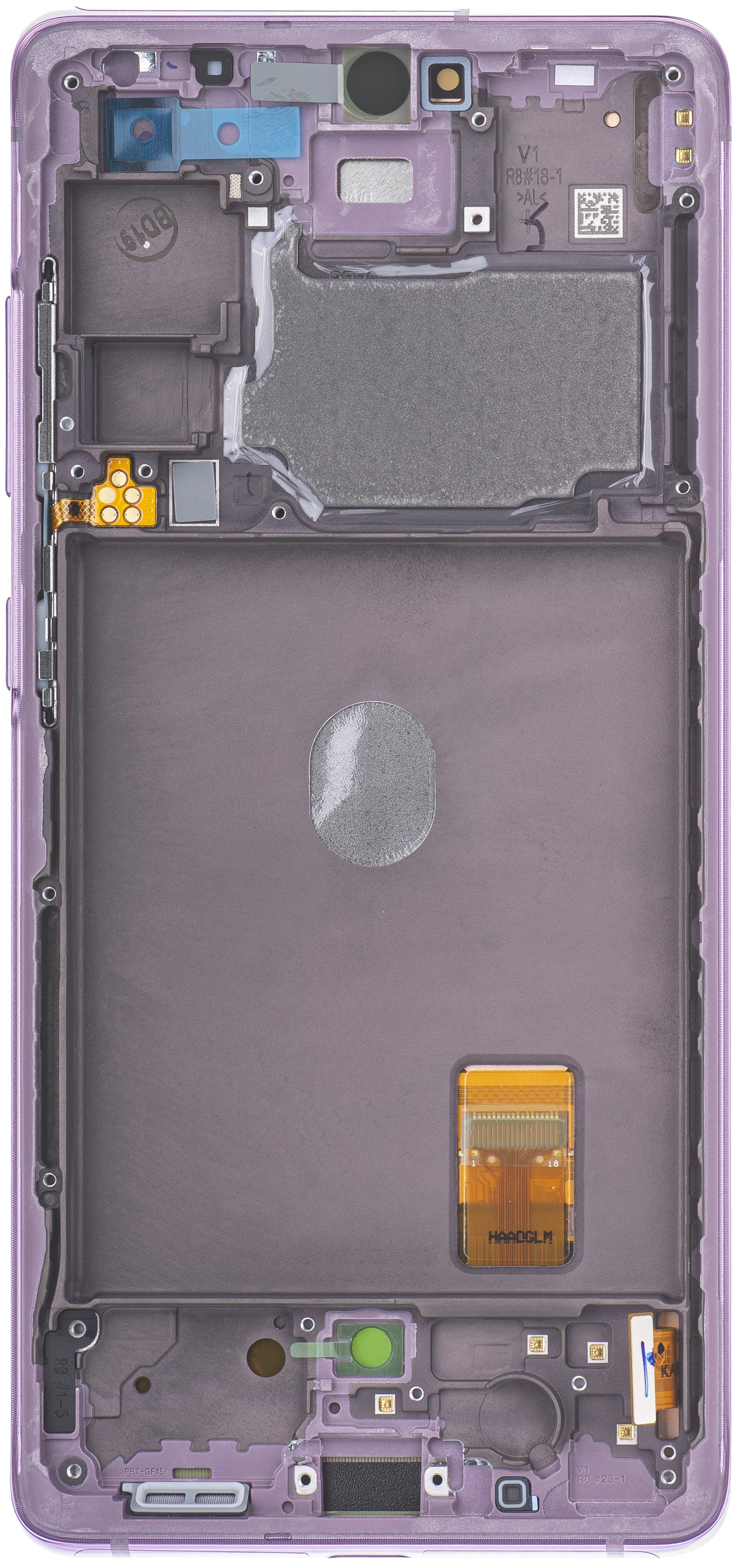 Dotykový displej Samsung Galaxy S20 FE G780, s rámom, fialový, servisný balíček GH82-24219C