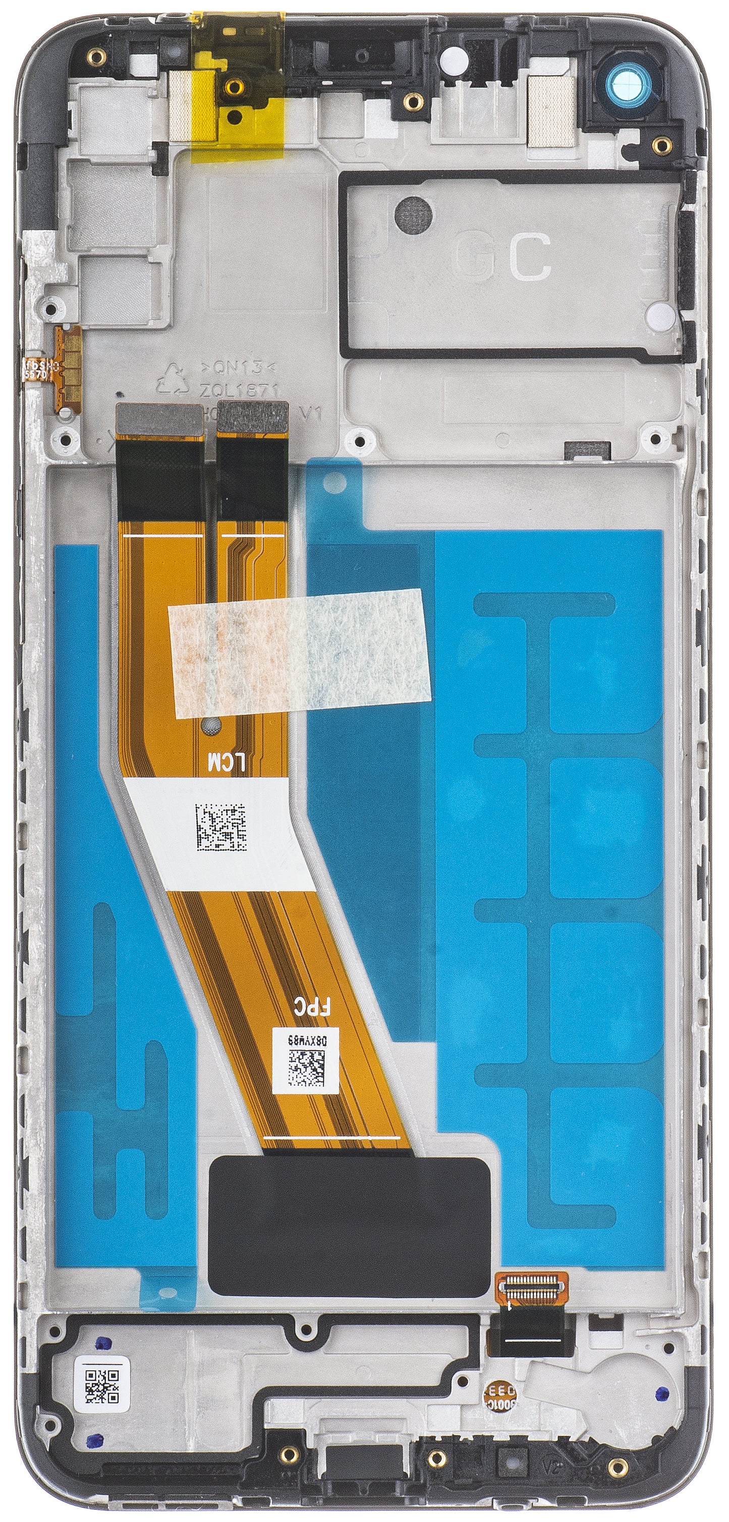 Displej s dotykovou obrazovkou Samsung Galaxy A11 A115, s rámom, čierny, servisný balík GH81-18760A