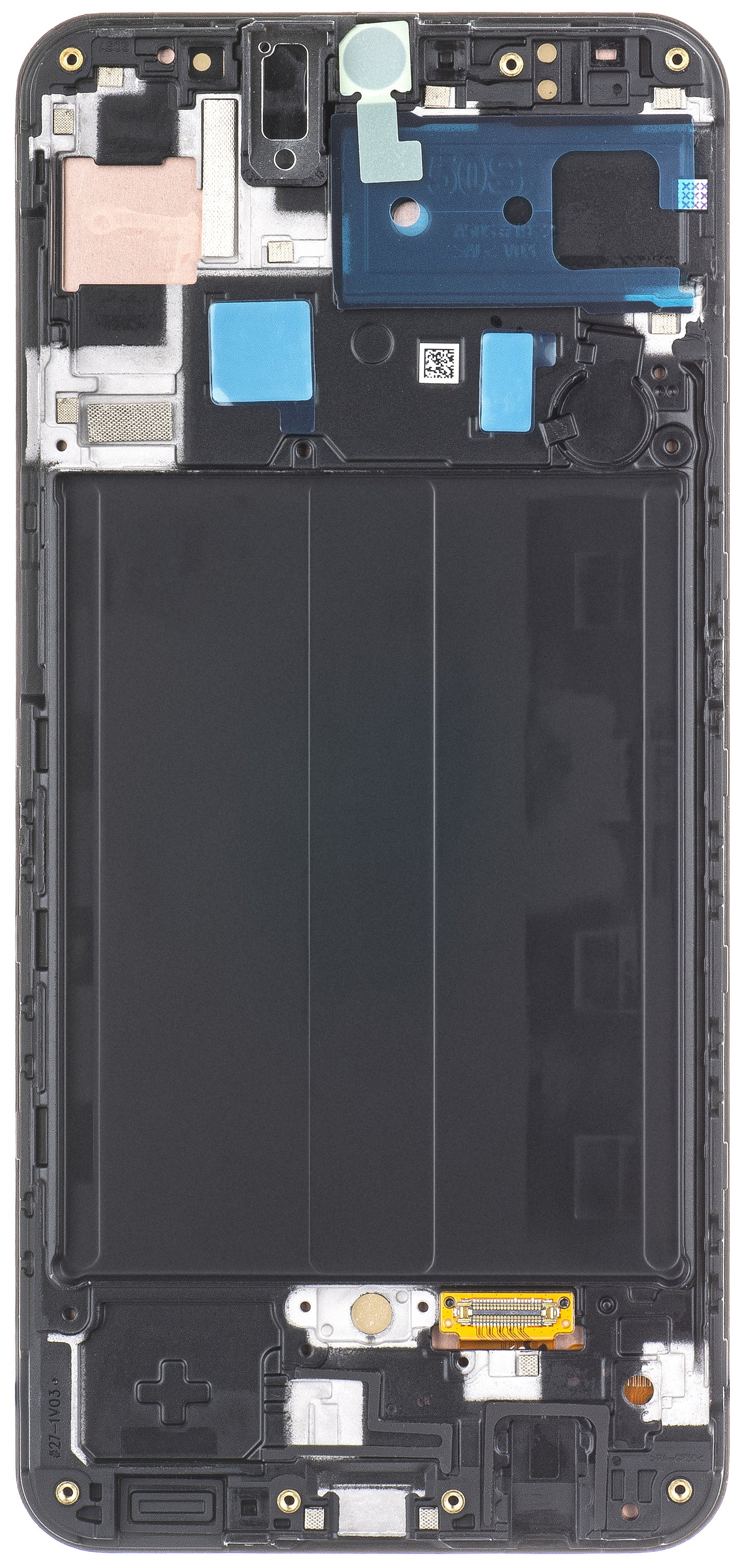 Samsung Galaxy Galaxy A50s A507 dotykový displej, s rámom, čierny, servisný balíček GH82-2111193A