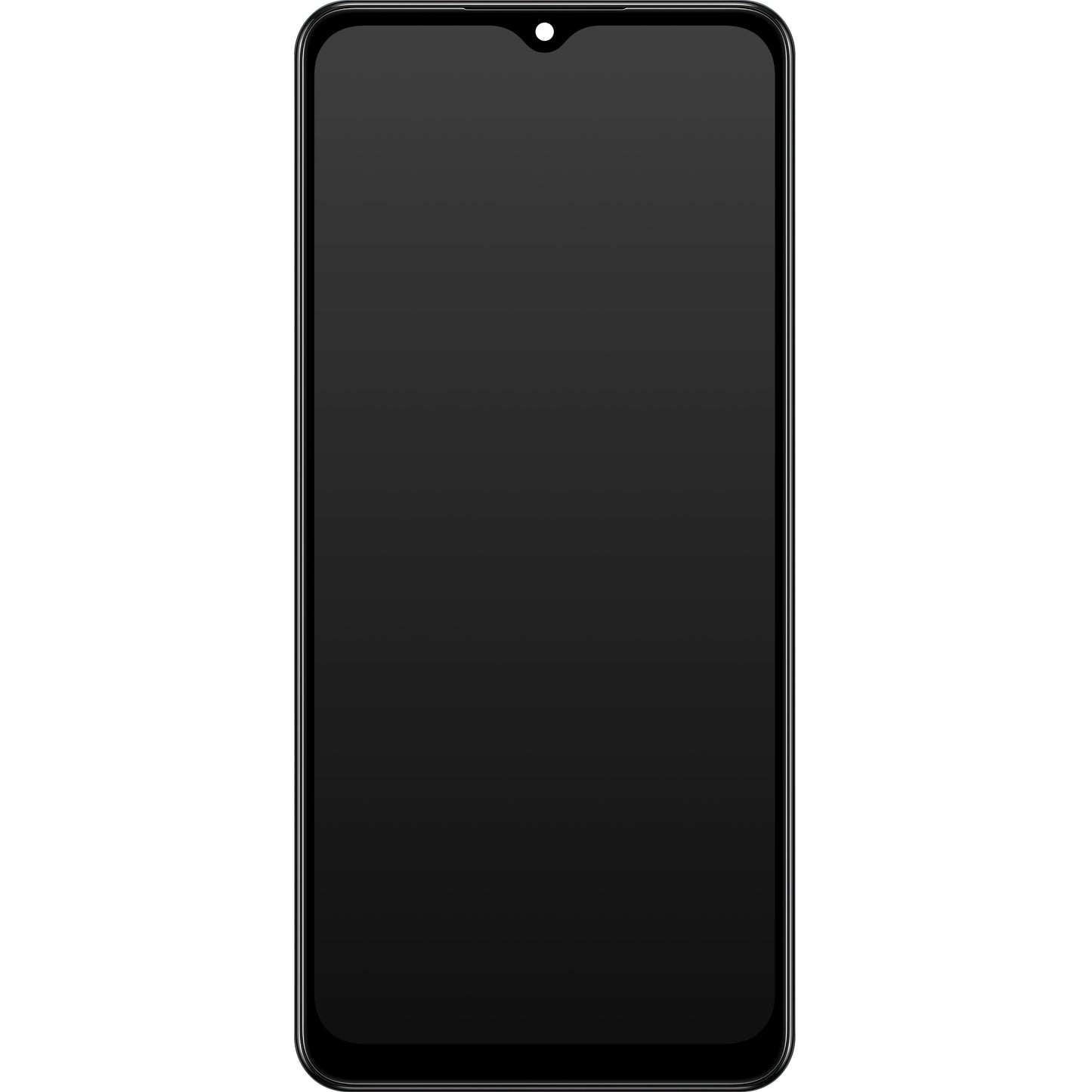 Samsung Galaxy Galaxy A02 A022 dotykový displej s rámom, čierny, servisný balíček GH82-25249A