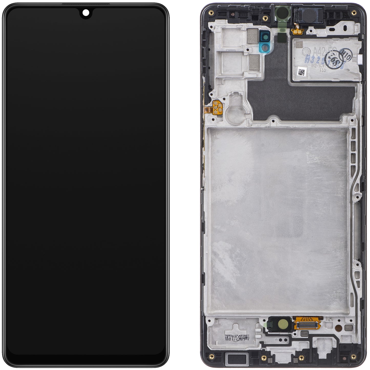 Samsung Galaxy A42 5G dotykový displej A426, s rámom, čierny, servisný balíček GH82-24375A