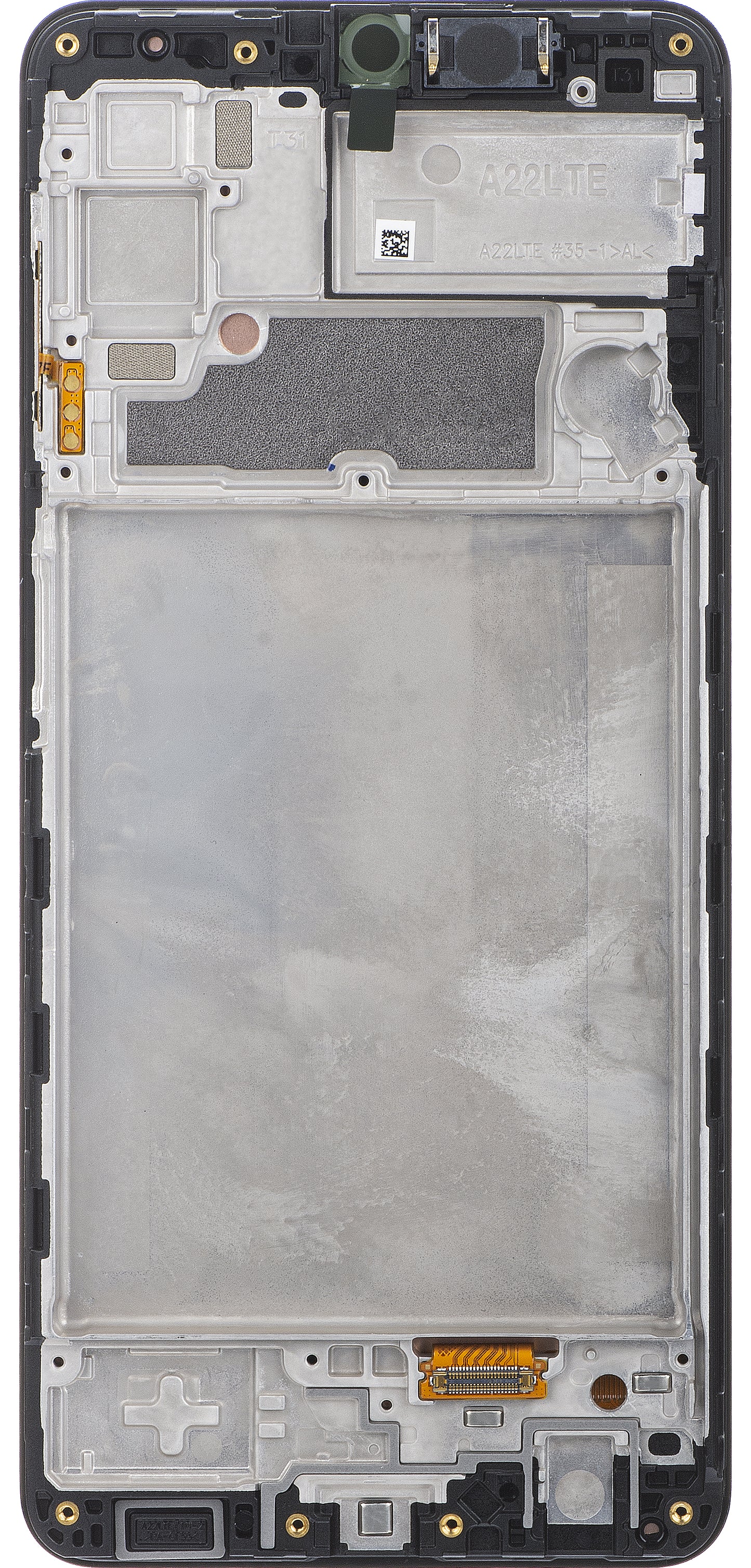 Samsung Galaxy Galaxy A22 A225 dotykový displej s rámom, čierny, servisný balíček GH82-25944A