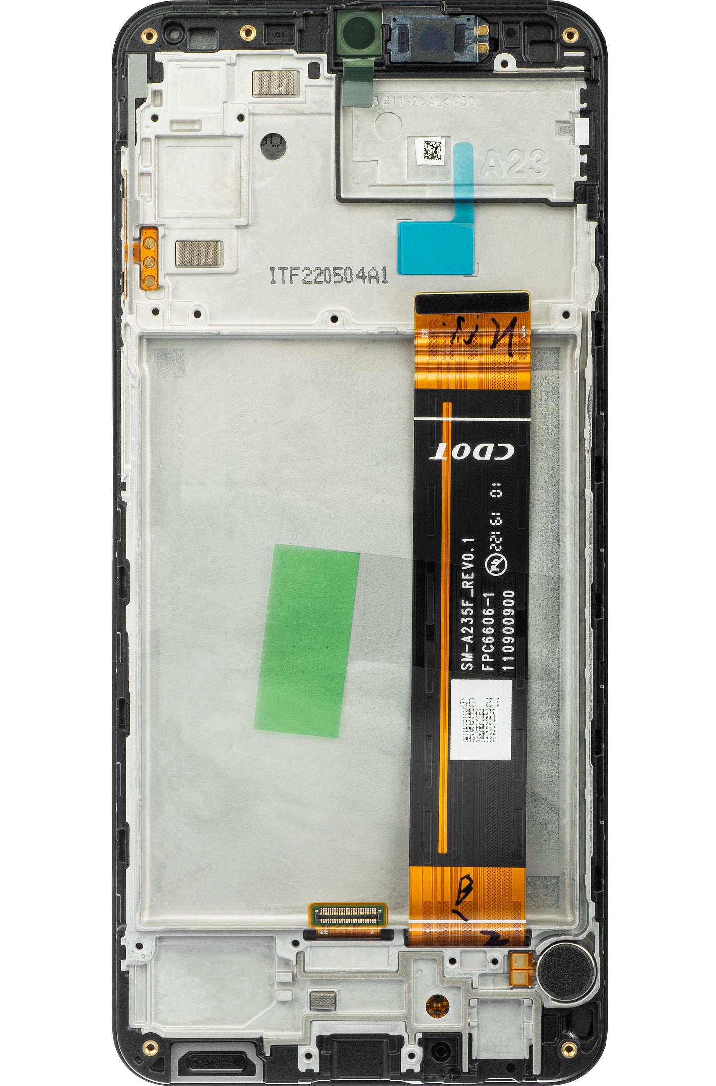 Samsung Galaxy Galaxy A23 A235 dotykový displej s rámom, čierny, servisný balíček GH82-28563A