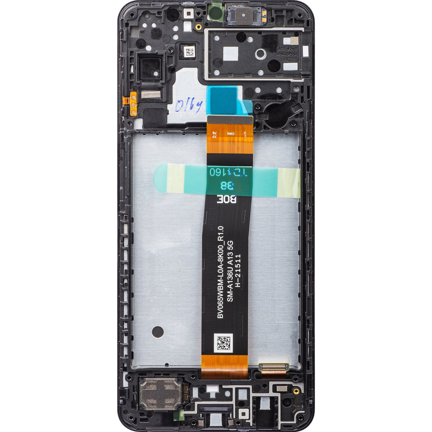 Samsung Galaxy Galaxy A13 5G A136 dotykový displej s rámom, čierny, servisný balíček GH82-29077A