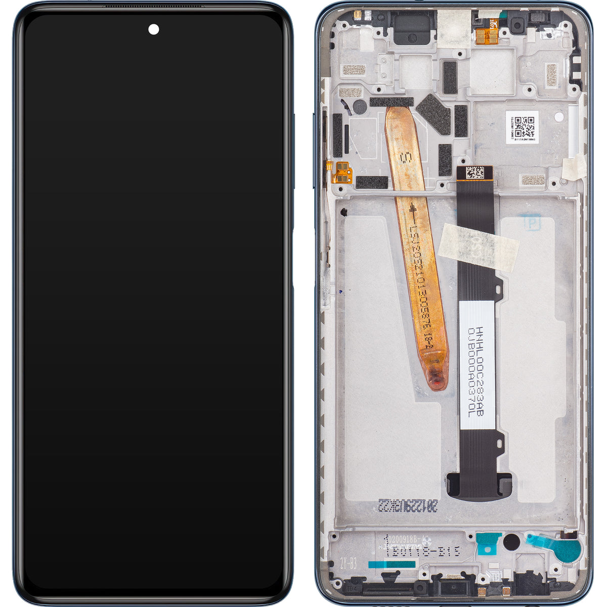 Displej s dotykovou obrazovkou Xiaomi Poco X3 Pro, s rámom, čierny, servisný balík 560002J20S00