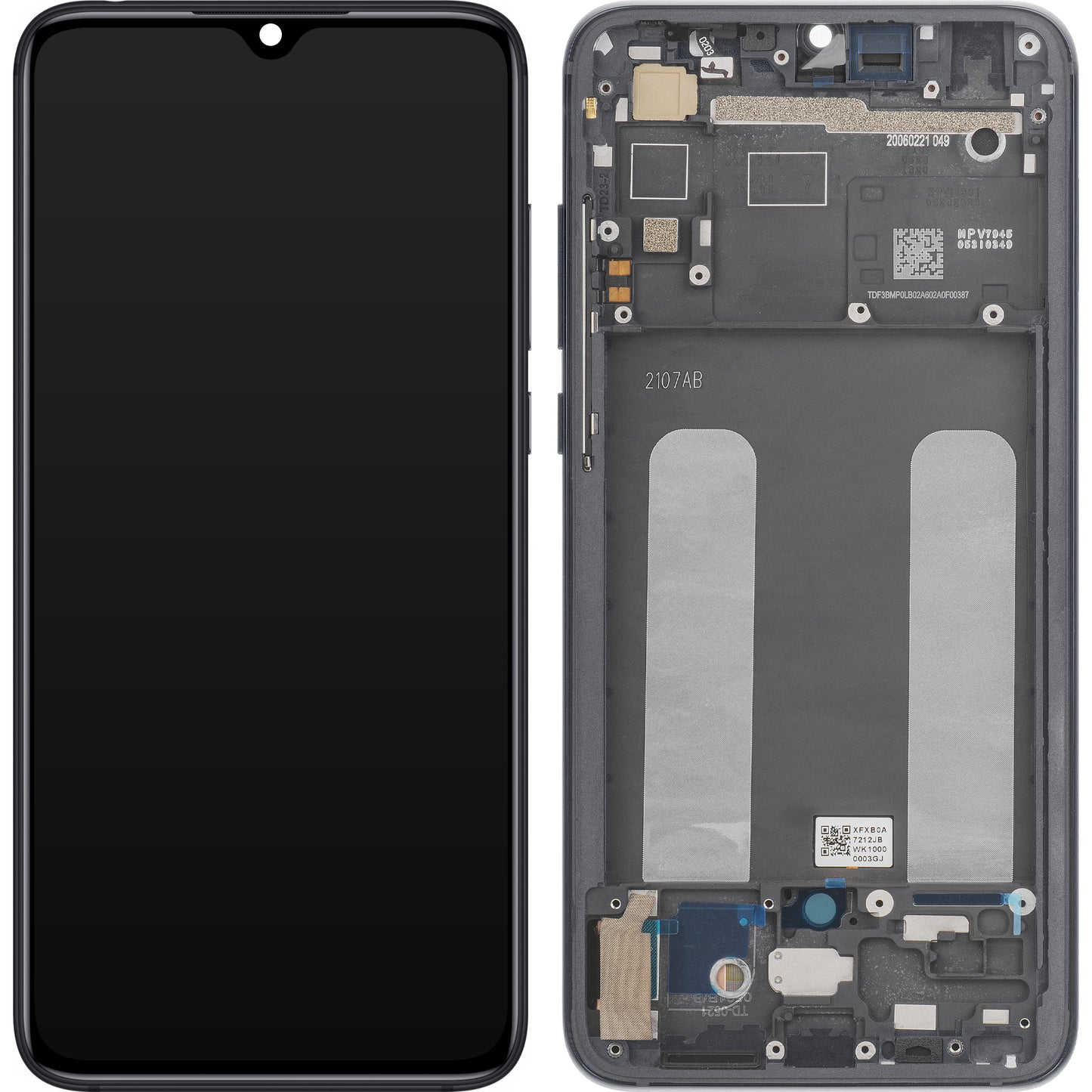 Display s dotykovou obrazovkou Xiaomi Mi 9 Lite, s rámom, sivý, Service Pack 560610118033