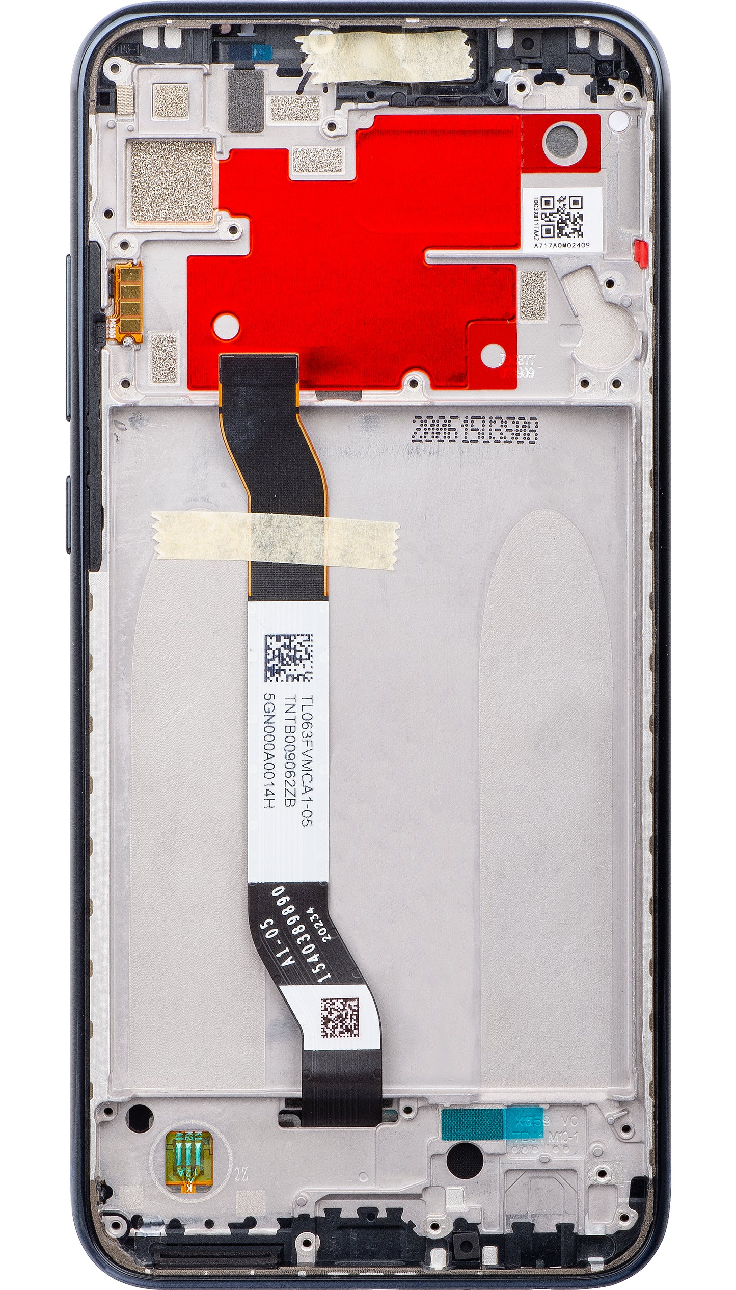 Display s dotykovou obrazovkou Xiaomi Redmi Note 8T, s rámom, čierny, Service Pack 5600040C3X00