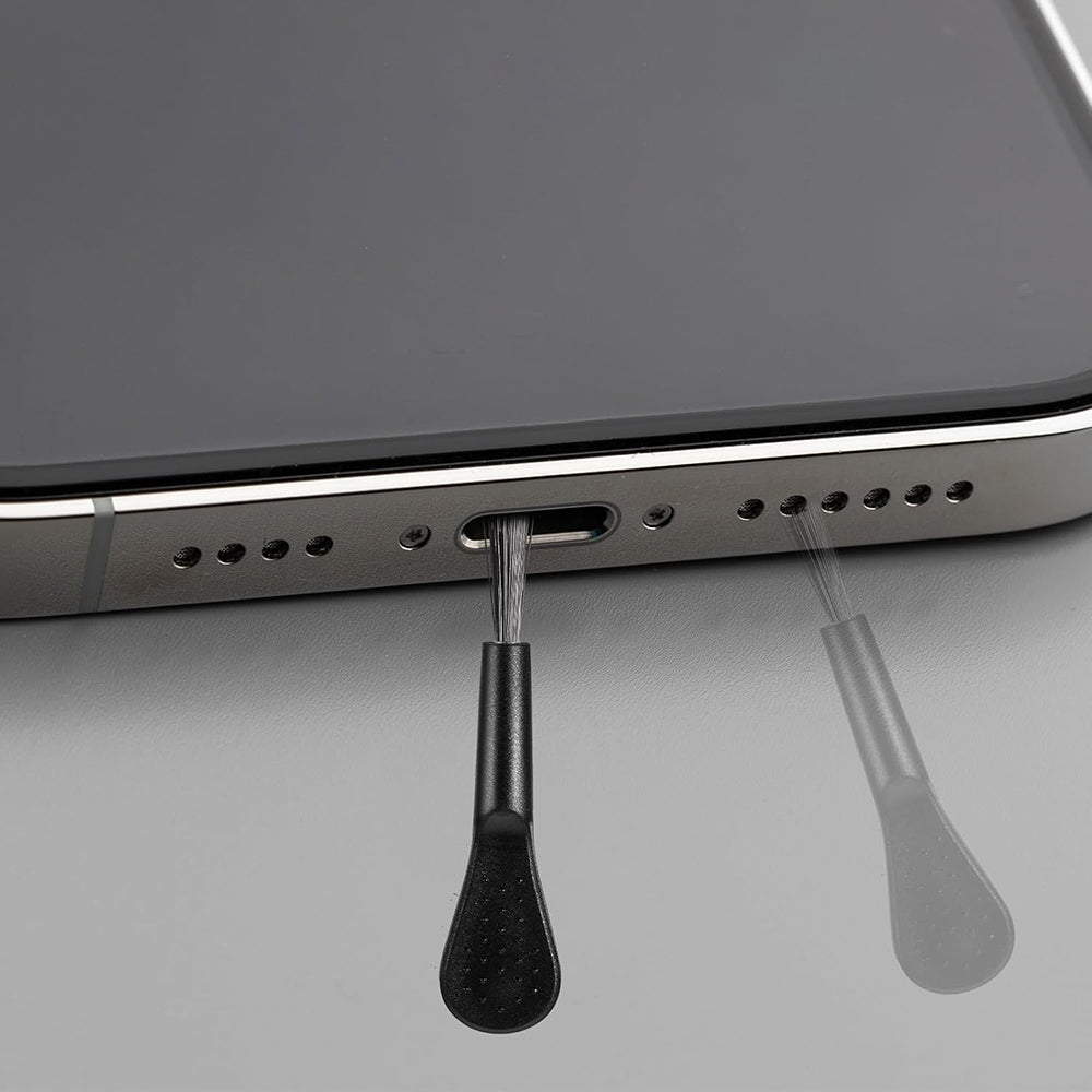Zátka proti prachu na port telefónu Techsuit AD1, USB-C, sada 4 kusy, čierna