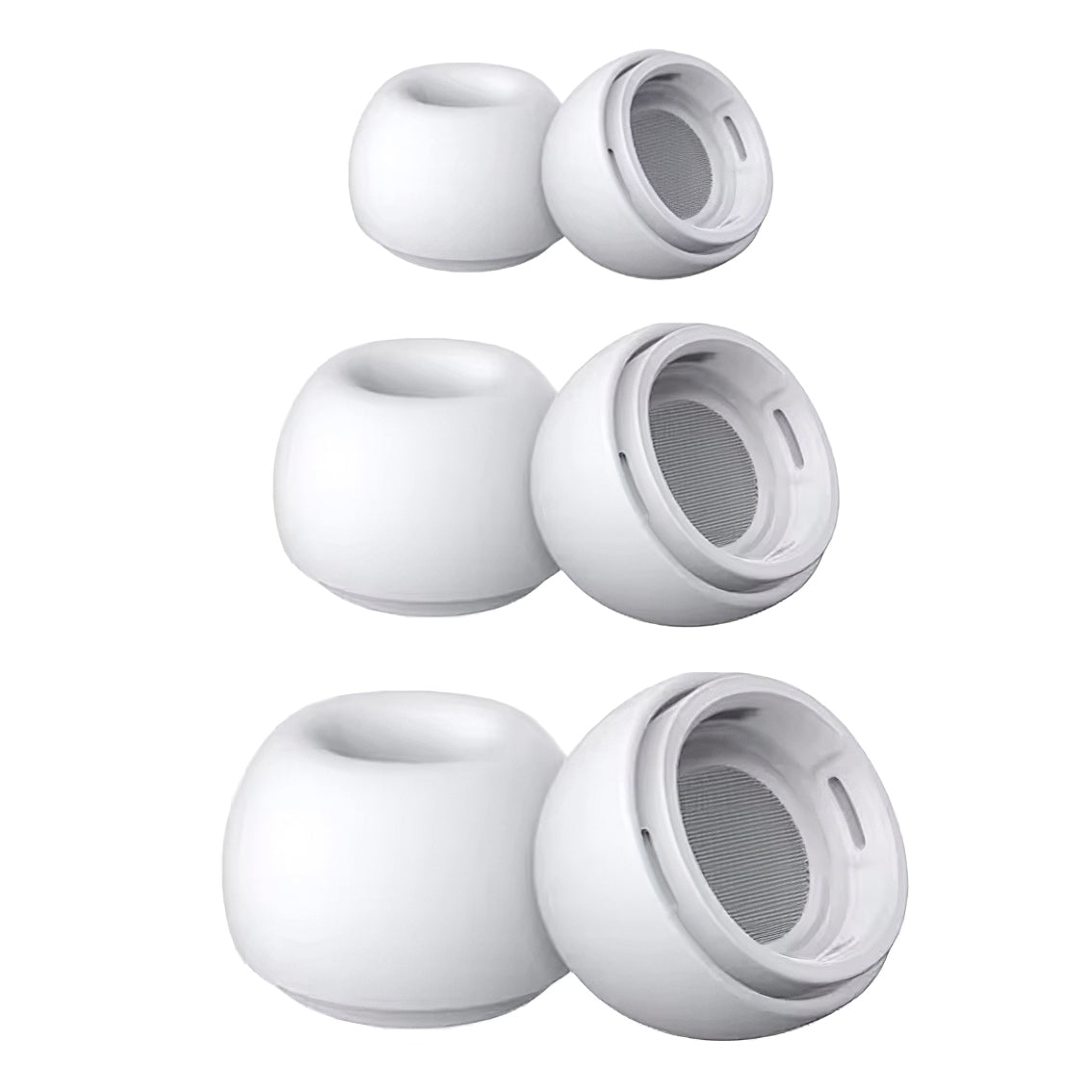 Ušné štuple Tech-Protect pre Apple AirPods Pro Series, Veľkosť S / M / L, Biele