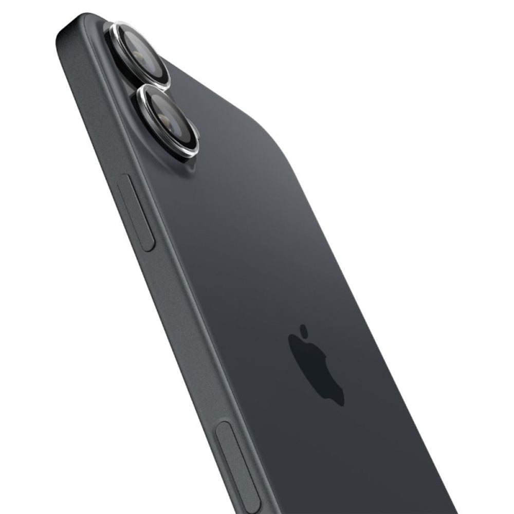 Ochranná fólia na zadnú kameru Spigen GlastR EZ FIT Optik Pro pre Apple iPhone 17 / 16 Plus / 16, Kalené sklo, Sada 2 kusy, Priehľadná