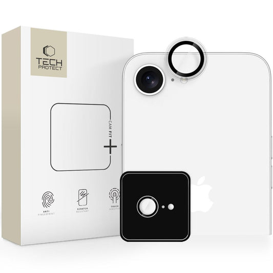 Ochranná fólia na zadnú kameru Tech-Protect CamRing Fit+ pre Apple iPhone 16e, Kalené sklo