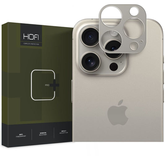 HOFI ALUCAM PRO+ Ochranný rámik na zadný fotoaparát pre Apple iPhone 15 Pro Max / 15 Pro, sivý