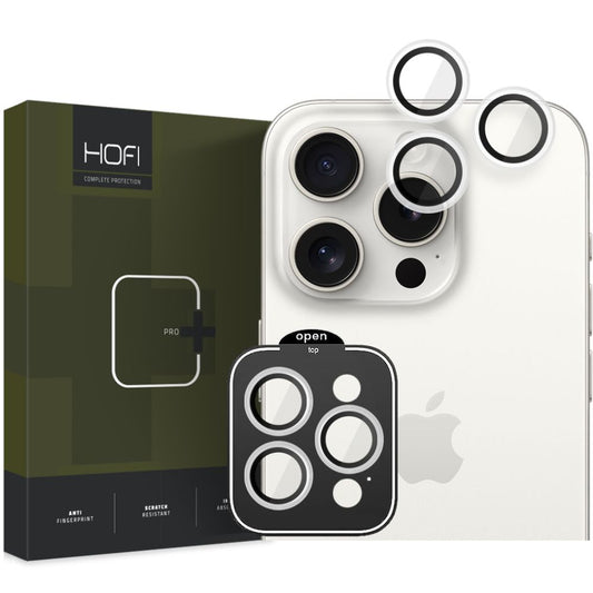 Protective Film Camera Back HOFI CamRing PRO+ for Apple iPhone 15 Pro Max / 15 Pro, Glass Protected