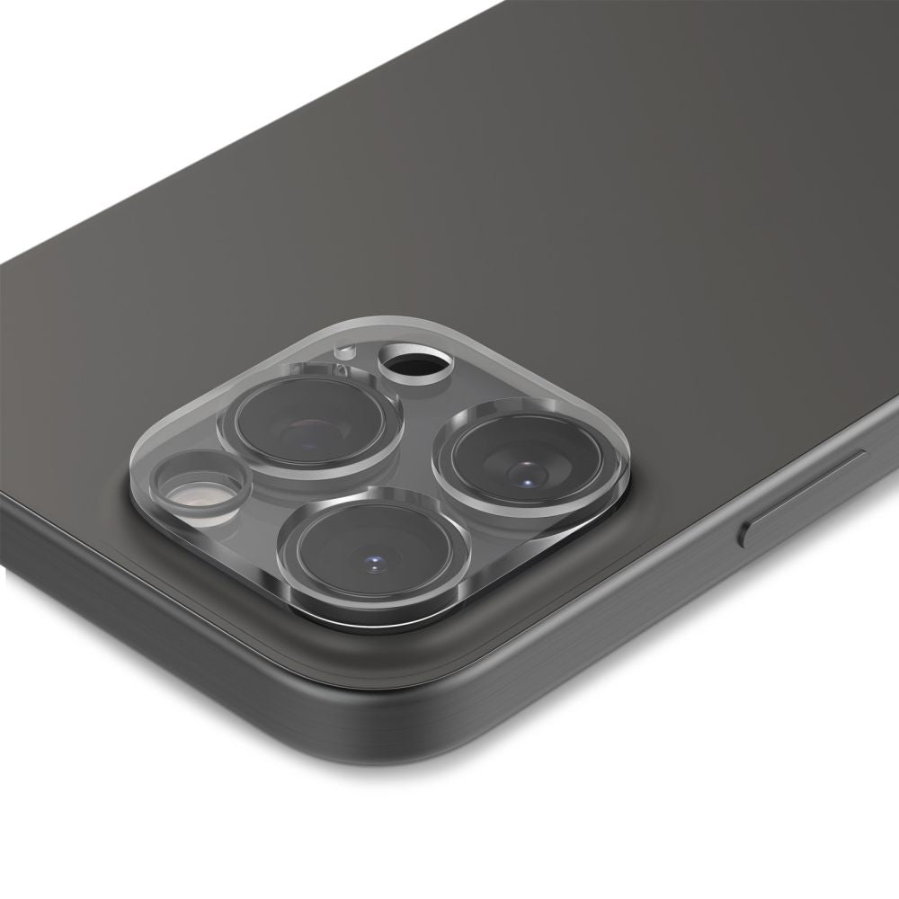 Ochranná fólia na zadnú kameru Spigen GlastR Optik pre Apple iPhone 16 Pro Max, Kalené sklo, Sada 2 kusy, Priehľadná AGL05761