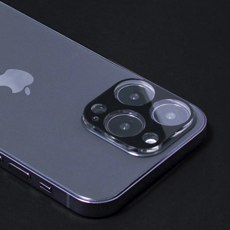 Ochranná fólia na zadnú kameru WZK pre Apple iPhone 17 Pro, Kalené sklo, Sada 2 kusy, Čierna