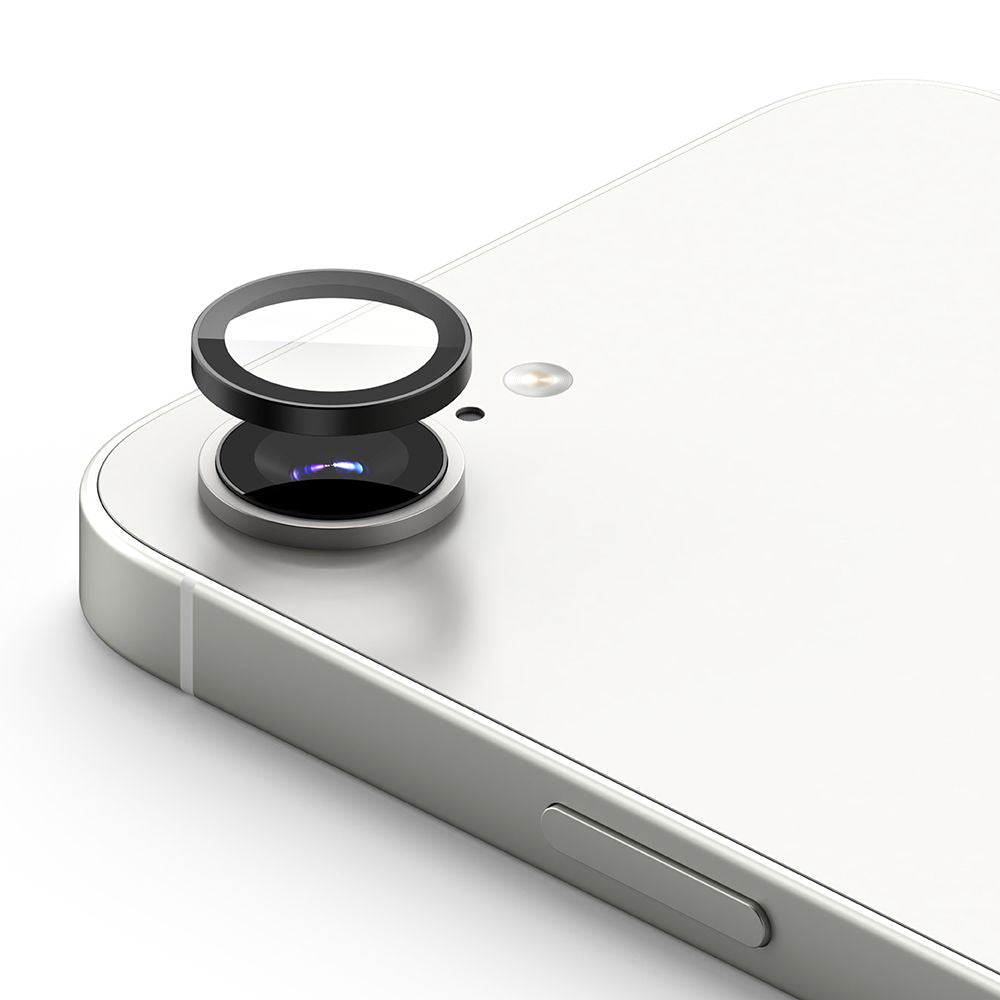 Ochranná fólia Ringke na zadnú kameru pre Apple iPhone 17e / 16e, Tvrdené sklo, Sada 2 kusy, Čierna