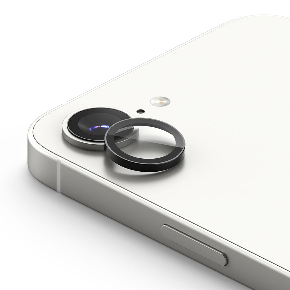 Ochranná fólia Ringke na zadnú kameru pre Apple iPhone 17e / 16e, Tvrdené sklo, Sada 2 kusy, Čierna