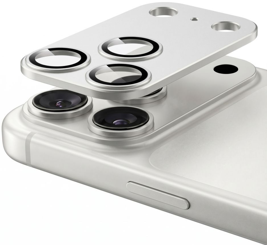 Ochranná fólia na zadnú kameru Tech-Protect CamFull Fit+ pre Apple iPhone 18 Pro Max, tvrdené sklo, strieborná