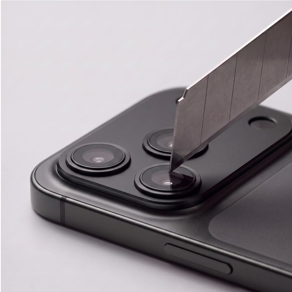 Ochranná fólia na zadnú kameru Tech-Protect CamFull Fit+ pre Apple iPhone 18 Pro, tvrdené sklo, čierna