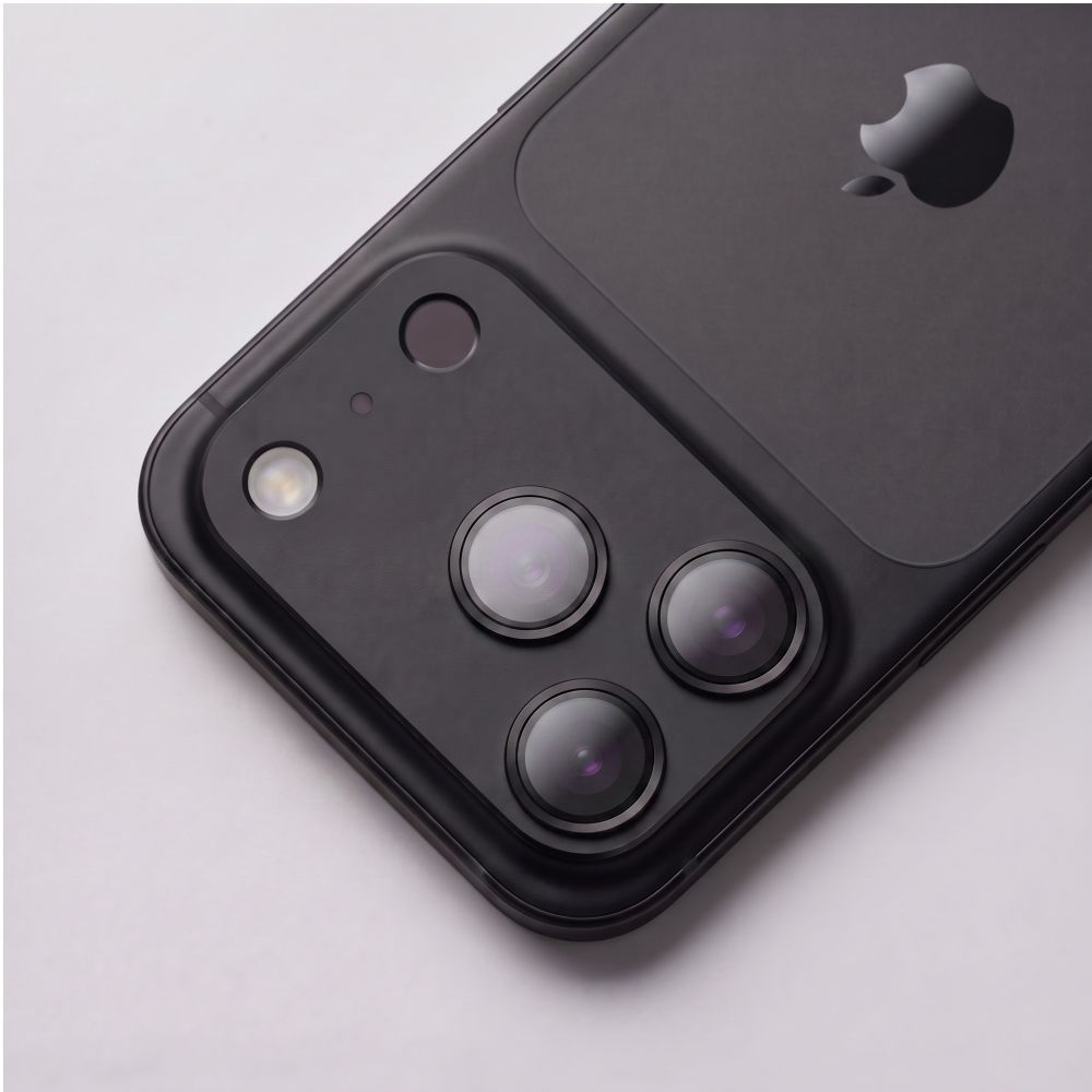 Ochranná fólia na zadnú kameru Tech-Protect CamFull Fit+ pre Apple iPhone 18 Pro Max, tvrdené sklo, čierna